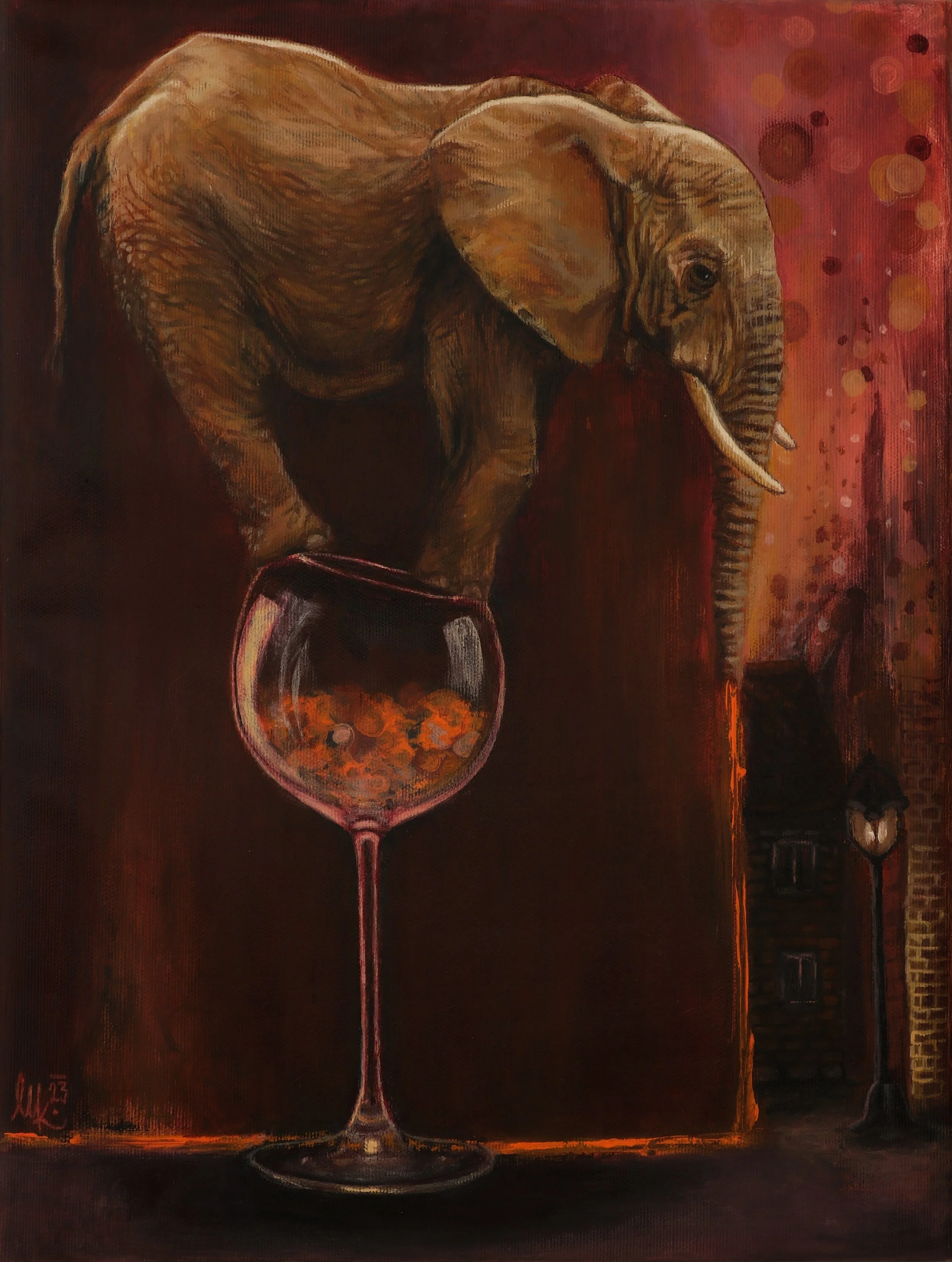 Namaluj mi pohádku, 30x40cm, akryl na plátně, 2023