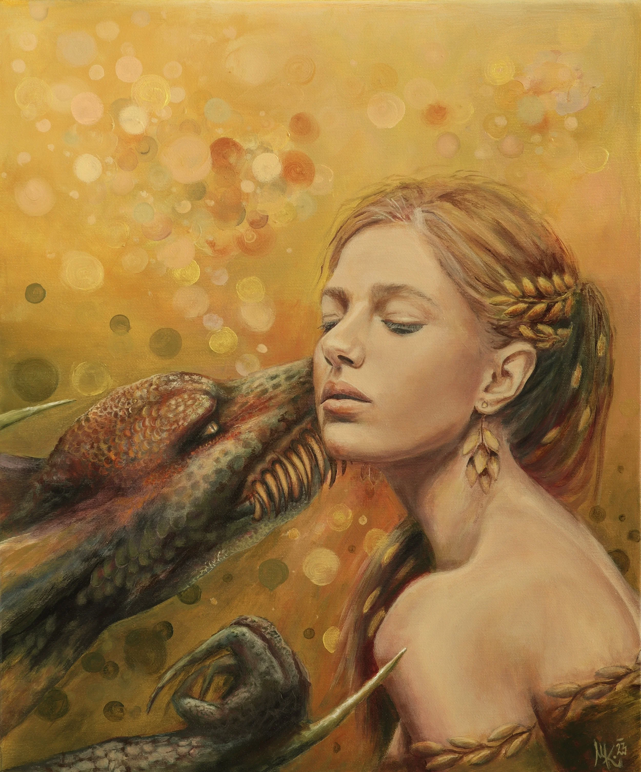 Už se tě nebojím, 50x60cm, akryl na plátně, 2023