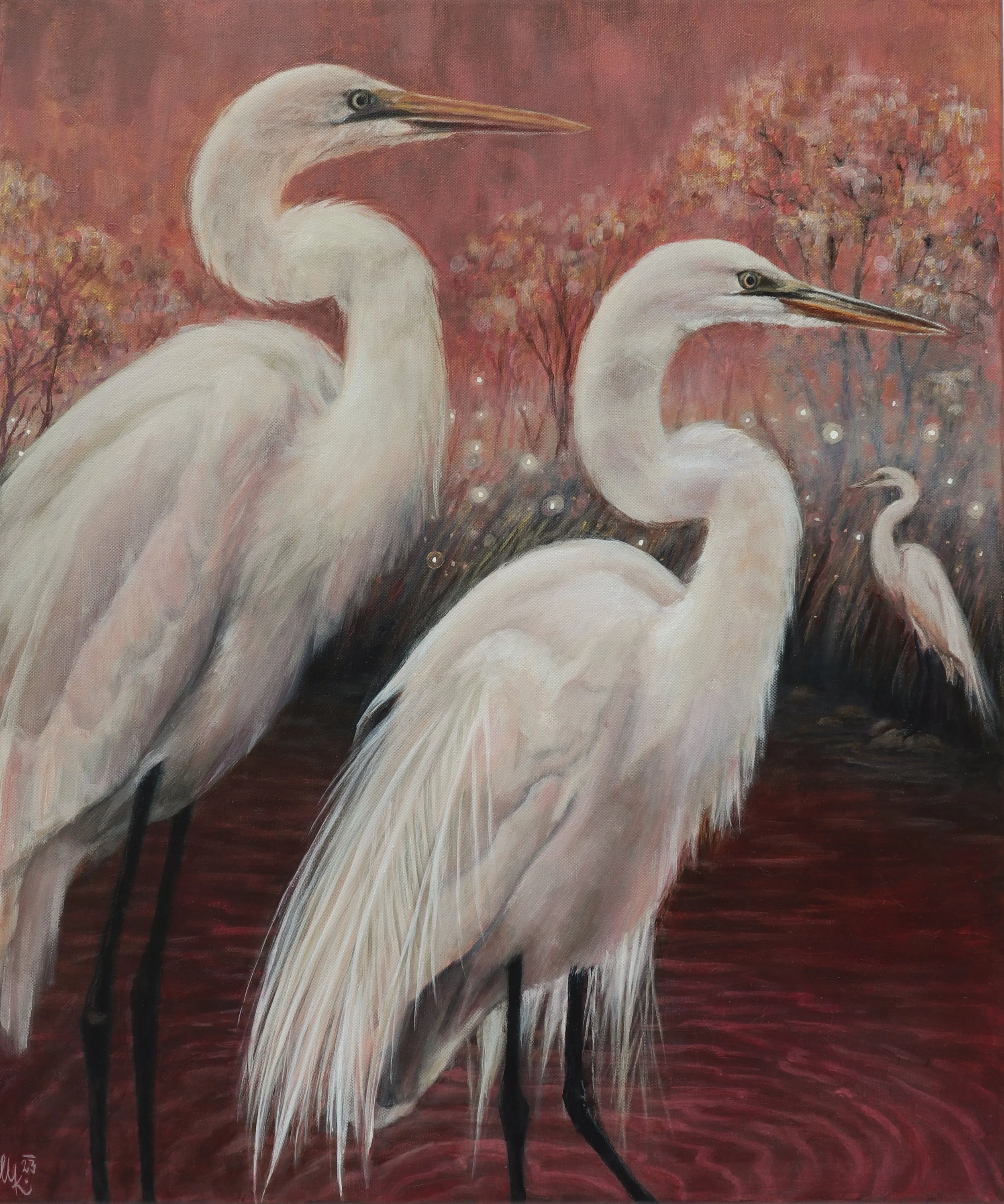 Moje holka, 50x60cm, akryl na plátně, 2023