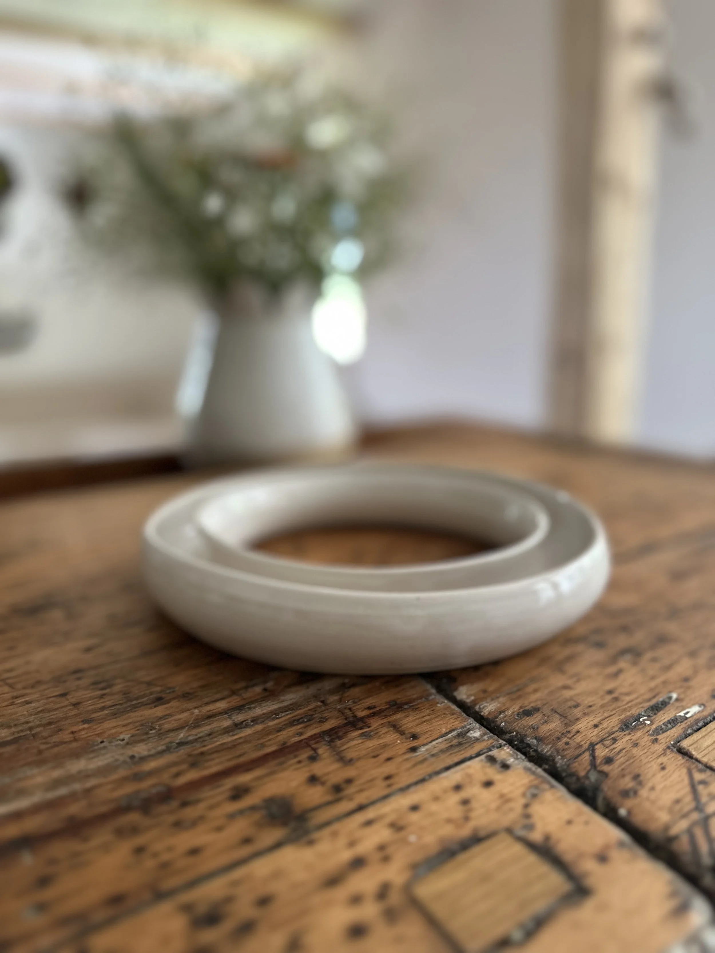 BLÜTENRING mittel weiß