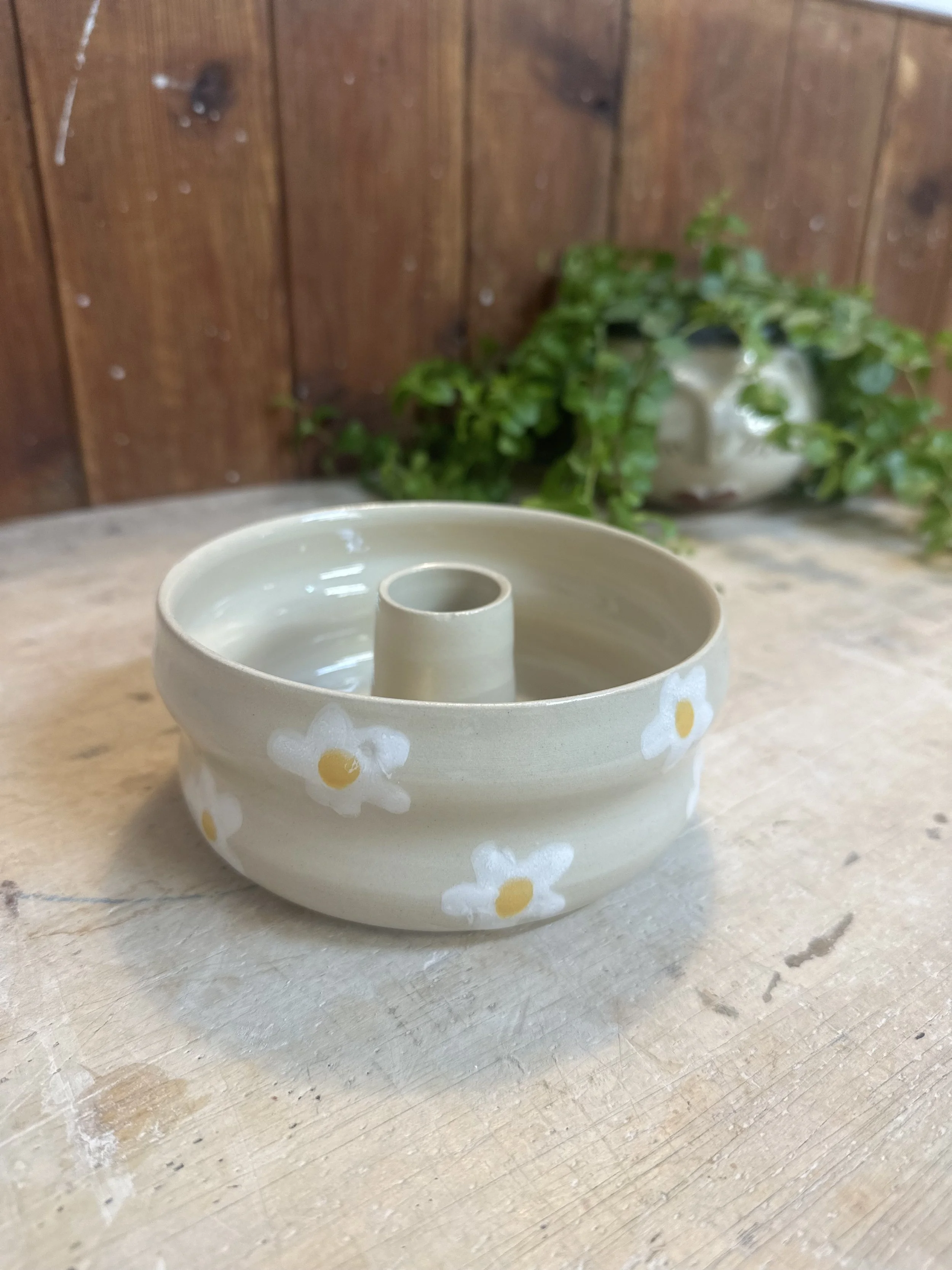 MINI-GUGELHILDE transparent mit Blumen