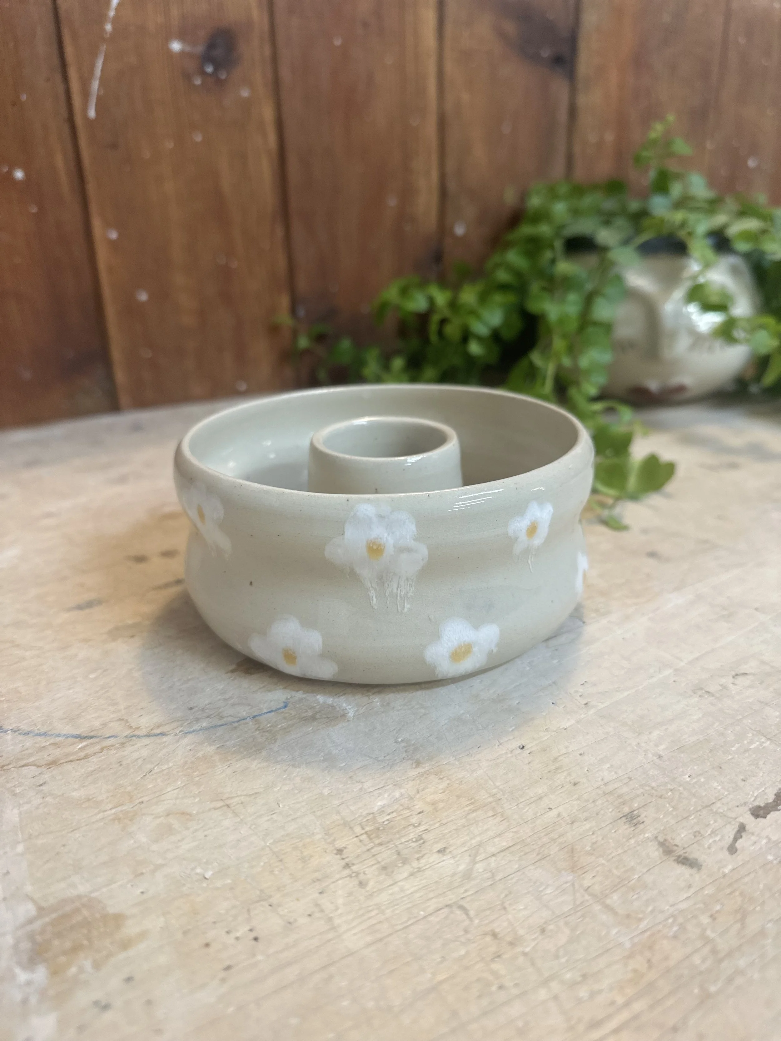 MINI-GUGELHILDE transparent mit Blumen