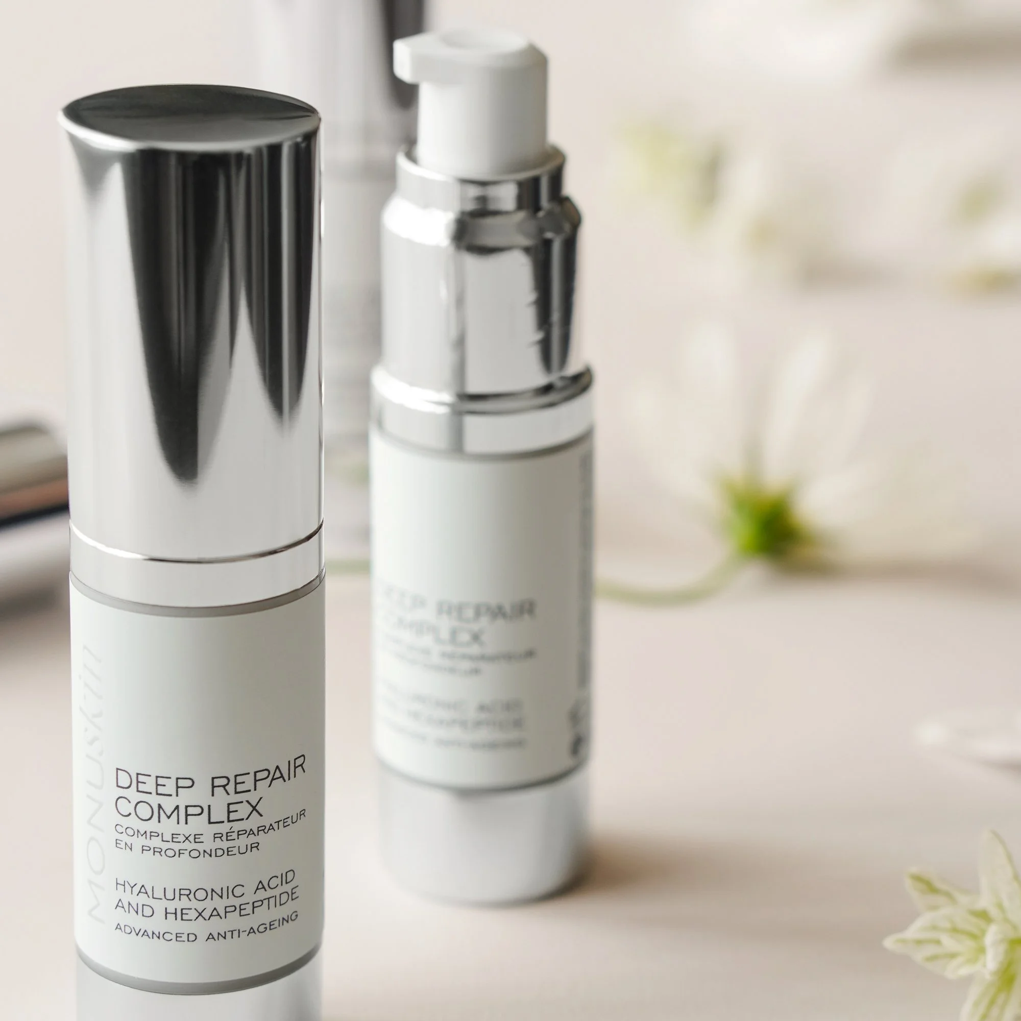 FIRMNESS, REFINED

A concentrated repair treatment designed to visibly firm, smooth and restore radiance to the skin.

This intelligent formula works to plump and redensify from within, softening the appearance of fine lines and deeper wrinkles while