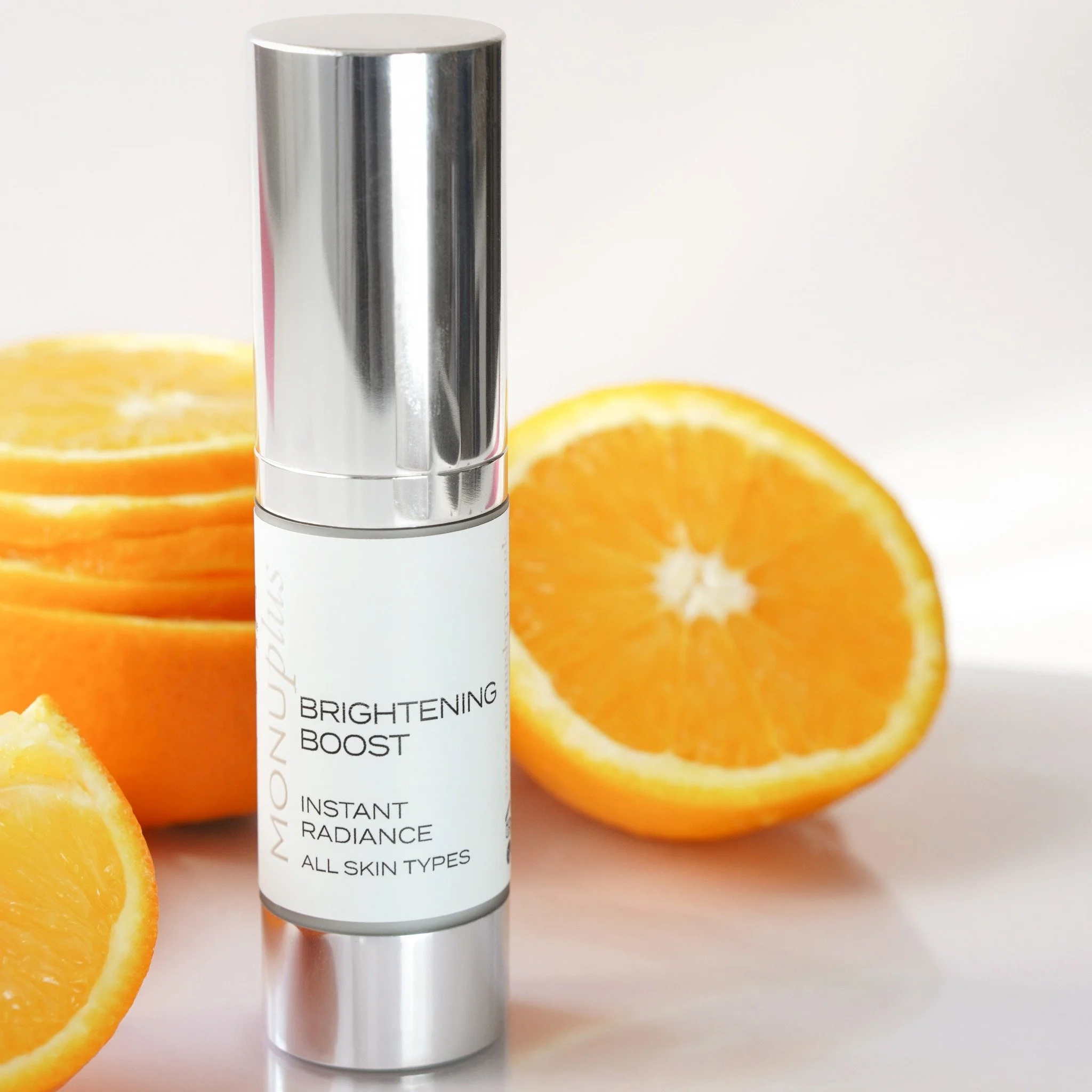 When skin needs light!!!

Brightening Boost is designed for those moments when skin looks tired, uneven or lacking vitality.

A concentrated blend of Vitamin C and botanical actives helps refine texture, even tone and restore natural luminosity while