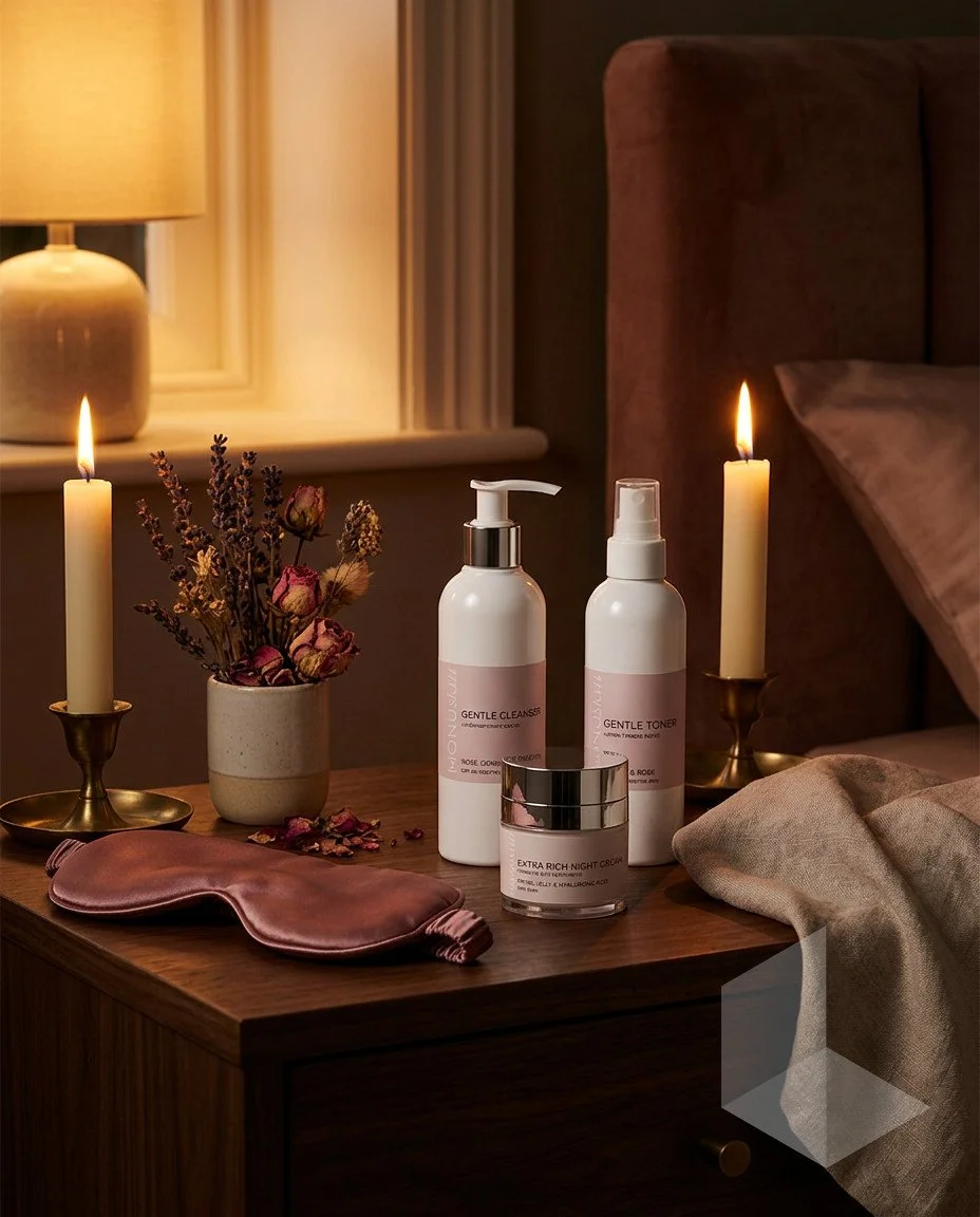 Easy 3 Step Dry / Sensitive Skin Evening Routine