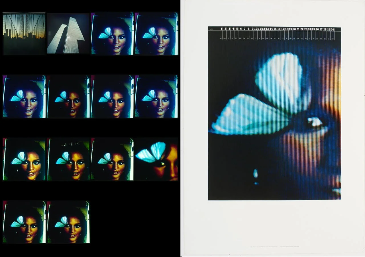 01798_29. LIFESTYLE IN FOTOGRAFIE VIDEO UND INTERNET_ KALENDER 1980 JUNI SCREEN BUTERFLY STUDIE FÜT TV SENDUNG VIVA-MODE UND MUSIK_KOLLAGE MIT KALENDERBLATT_PA.jpg
