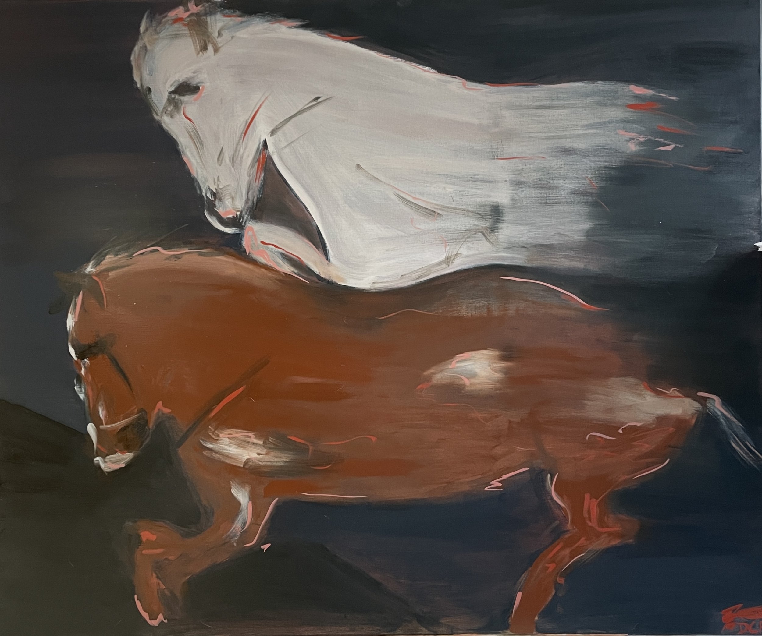 The Chariot, 100x120cm, Oil on Linen