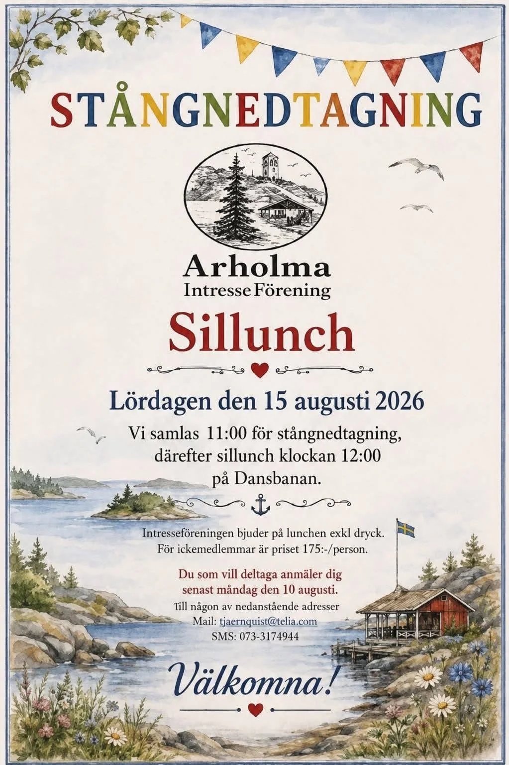 Stångnedtagning &amp; Sillunch  