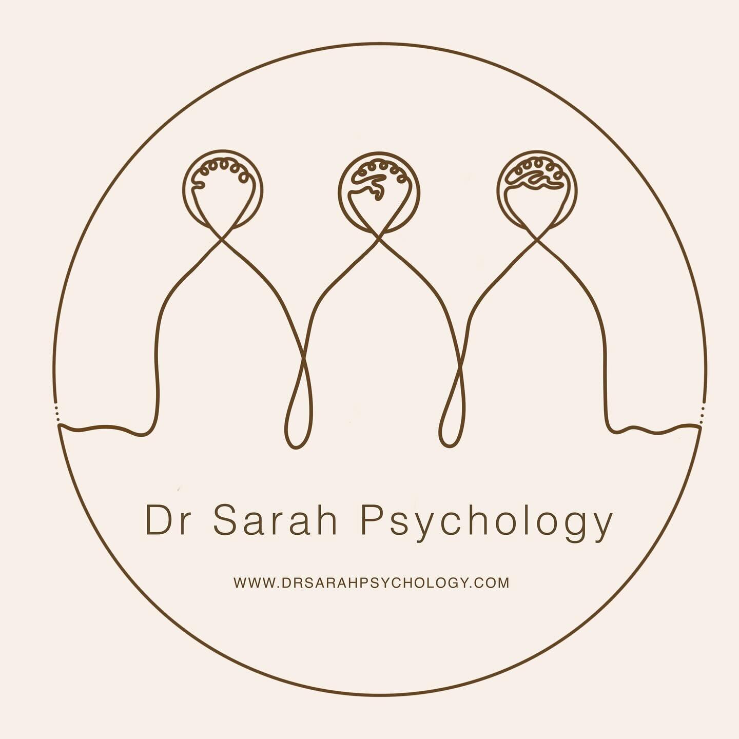 Have you seen the Dr Sarah Psychology logo!? 💚💛💙&hearts;️💜🖤🧡#therapy #psychology #neurodiversity