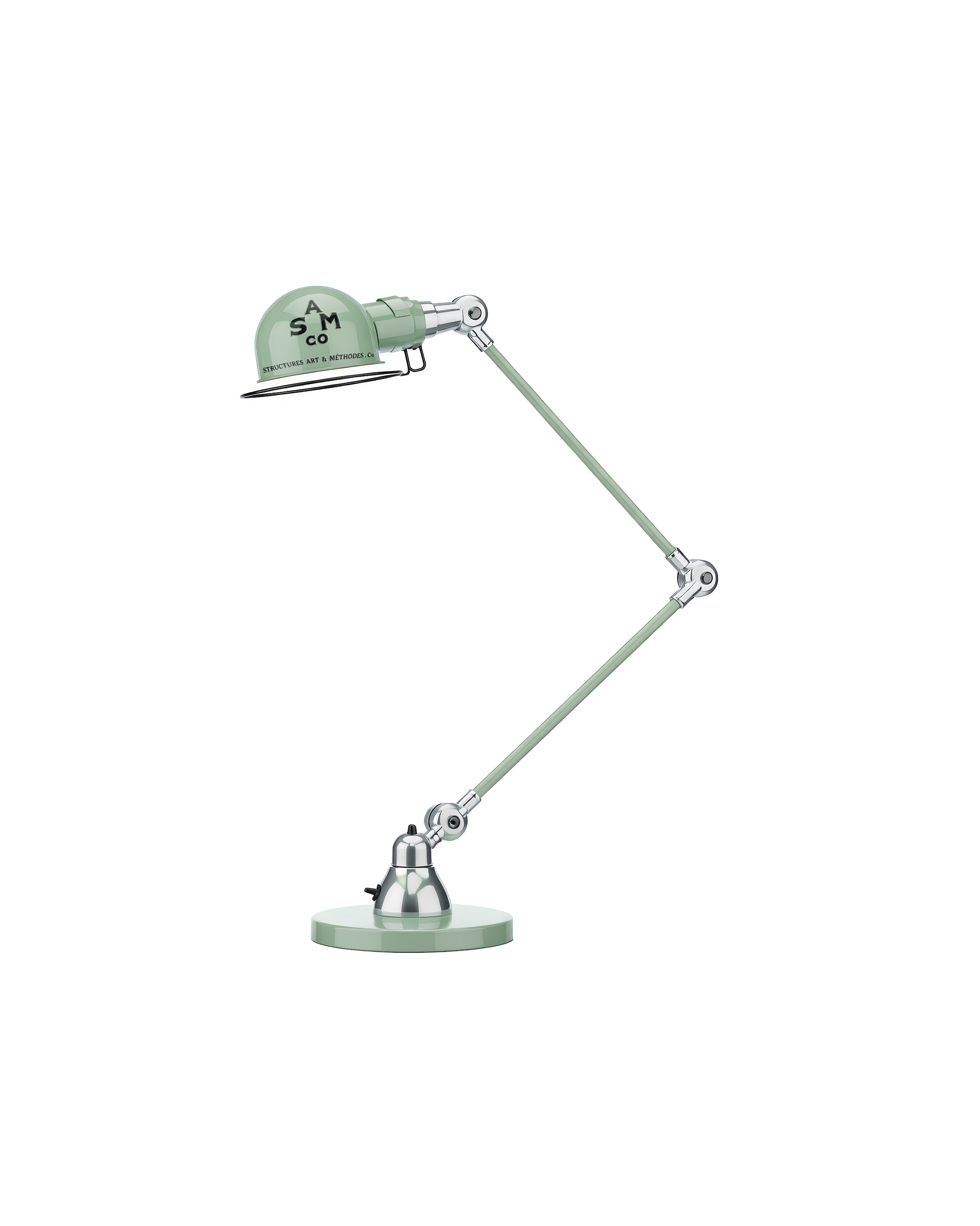 Desk Lamp — Articulated Format
An adjustable lighting object balancing mechanical precision and material clarity.