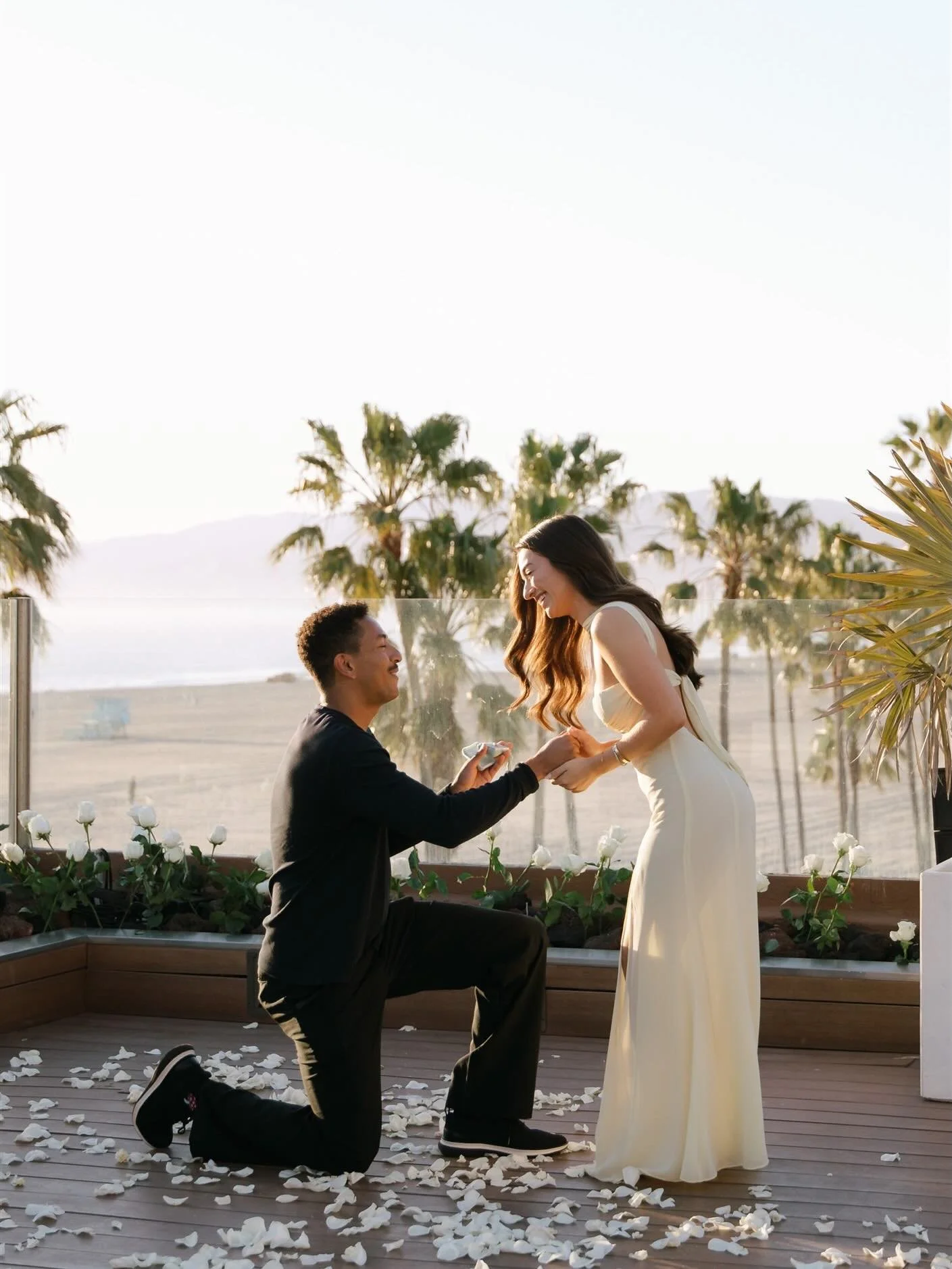 they&rsquo;re engagedddd! the most gorgeous evening in Venice celebrating Kennedy and Veohnti surrounded by all of their loved ones 💍