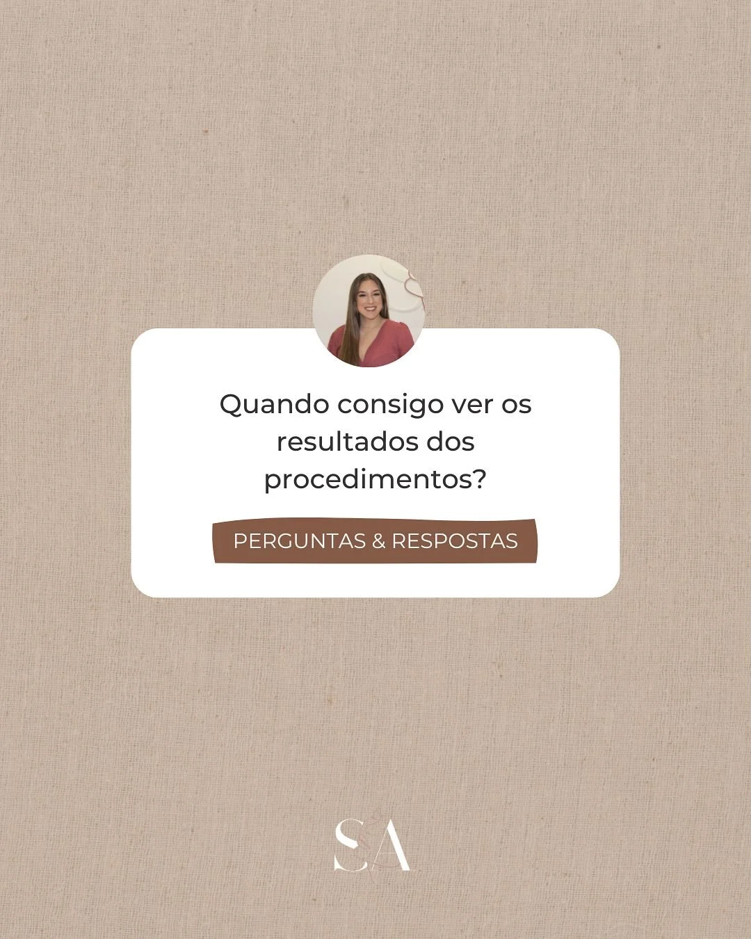 Uma pergunta muito comum na consulta: “𝘘𝘶𝘢𝘯𝘥𝘰 𝘷𝘰𝘶 𝘤𝘰𝘮𝘦ç𝘢𝘳 𝘢 𝘷𝘦𝘳 𝘳𝘦𝘴𝘶𝘭𝘵𝘢𝘥𝘰𝘴?” 🤔
A resposta varia consoante o procedimento!
👉🏻 Deslize a imagem para saber o que esperar em cada caso
👩🏻‍⚕️ 𝘋𝘳