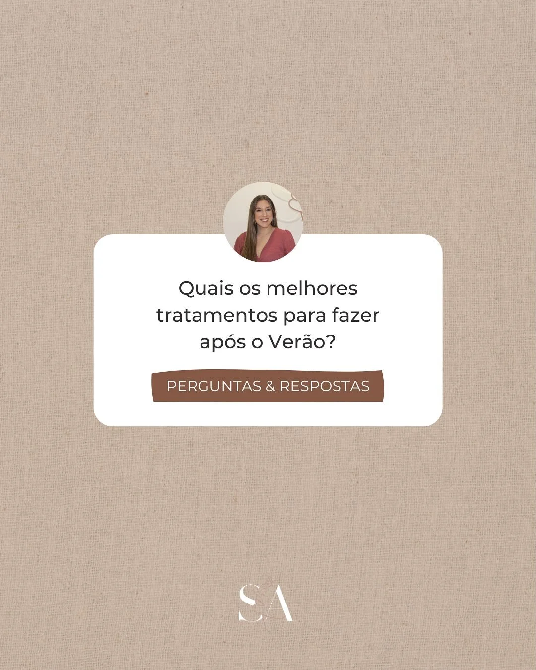 O verão terminou e agora é hora de tratar da sua pele danificada pela exposição solar excessiva! ☀️
Nesta altura, o ideal é realizar tratamentos que permitam:
✔️ Hidratar
✔️ Uniformizar a superfície cut&ac