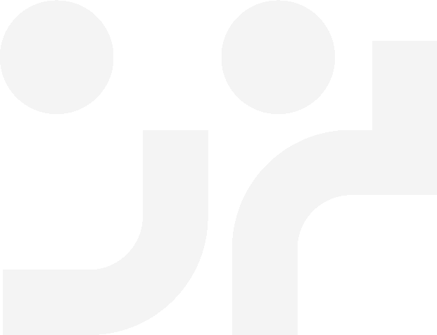 Geometric drawing of an outline square with sections divided by vertical, horizontal, and circle lines.