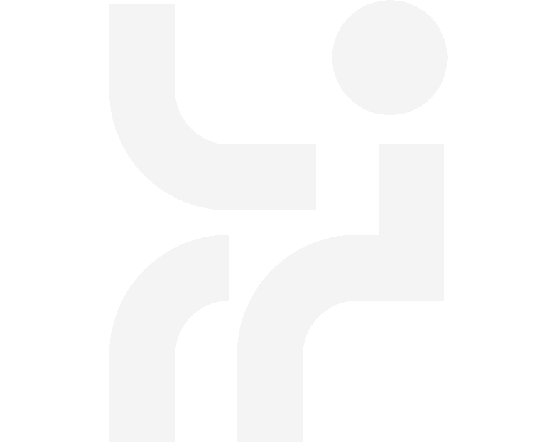 Geometric drawing of an outline square with sections divided by vertical, horizontal, and diagonal lines.