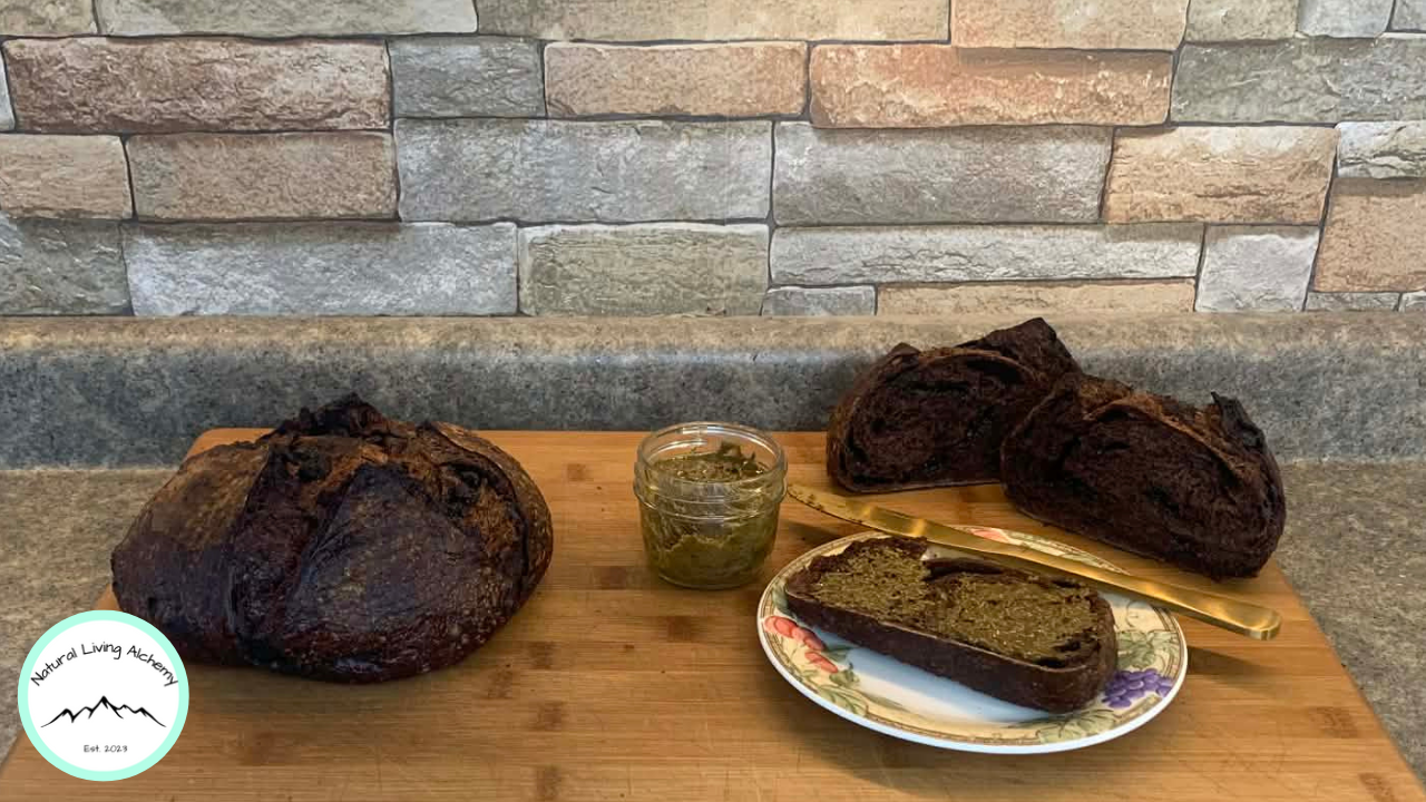 Chocolate Sourdough with Dubai Chocolate Spread
