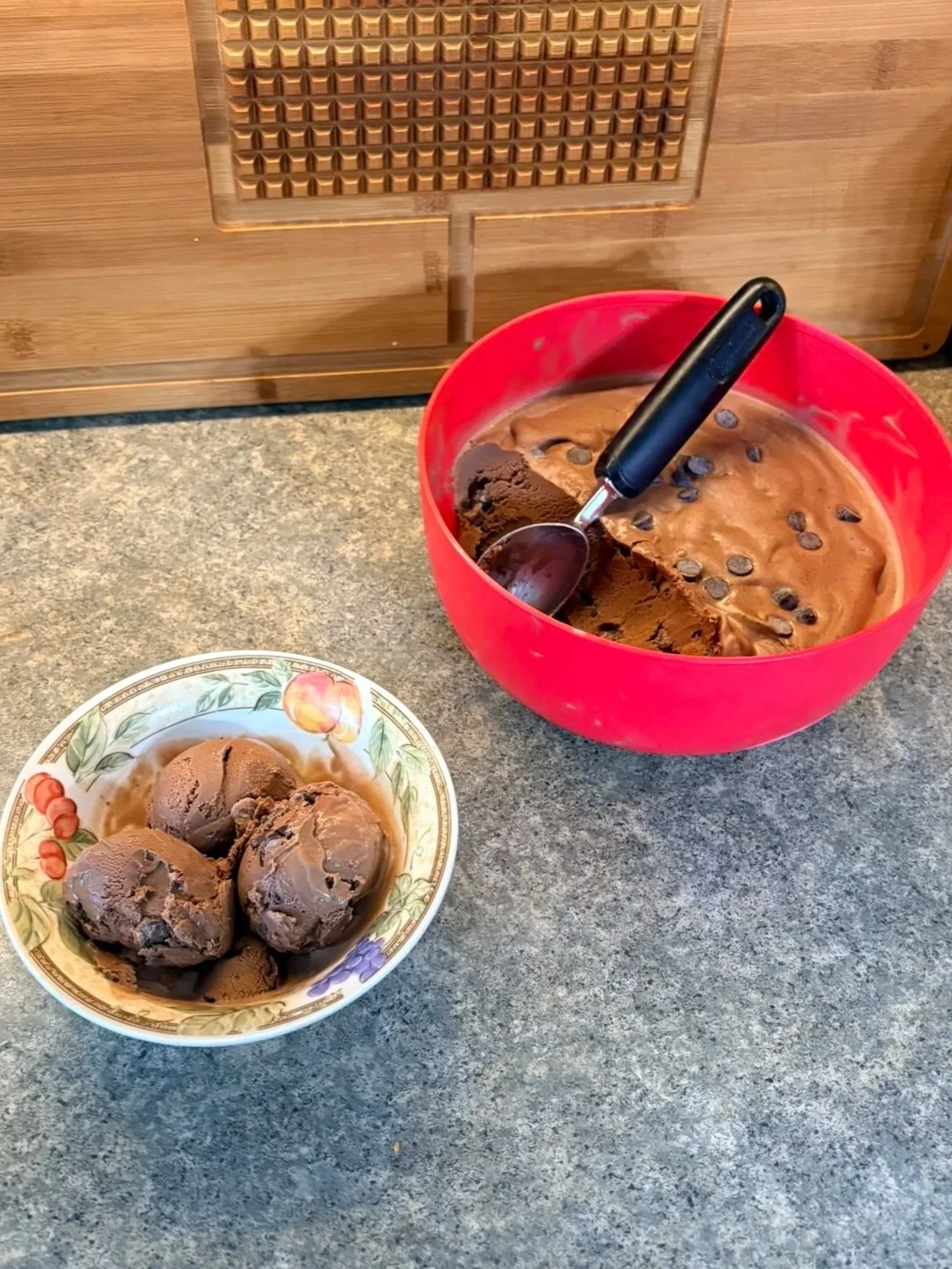 Dairy Free, Refined Sugar Free Chocolate Ice Cream