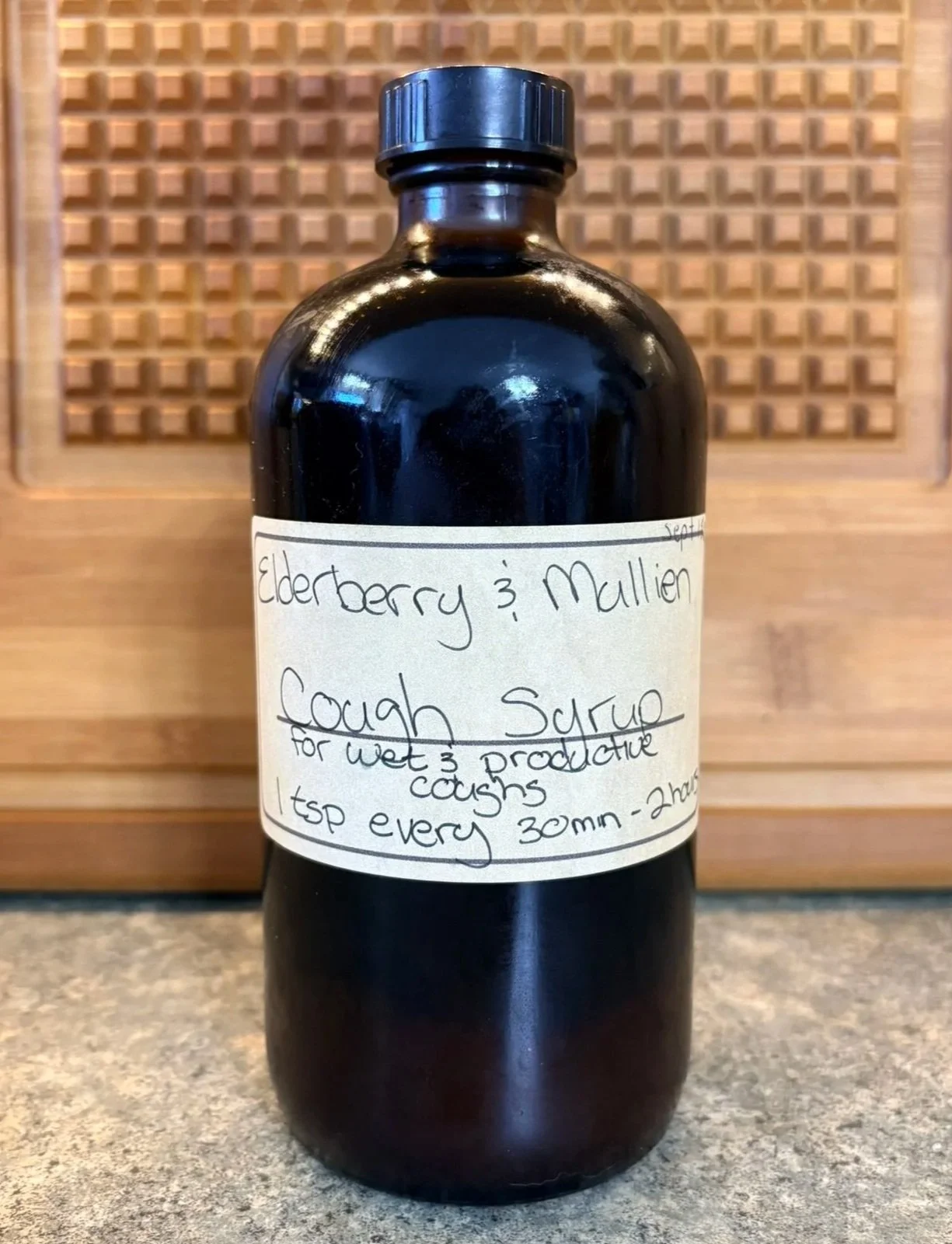 Mullein &amp; Elderberry Cough Syrup for Wet Productive Coughs