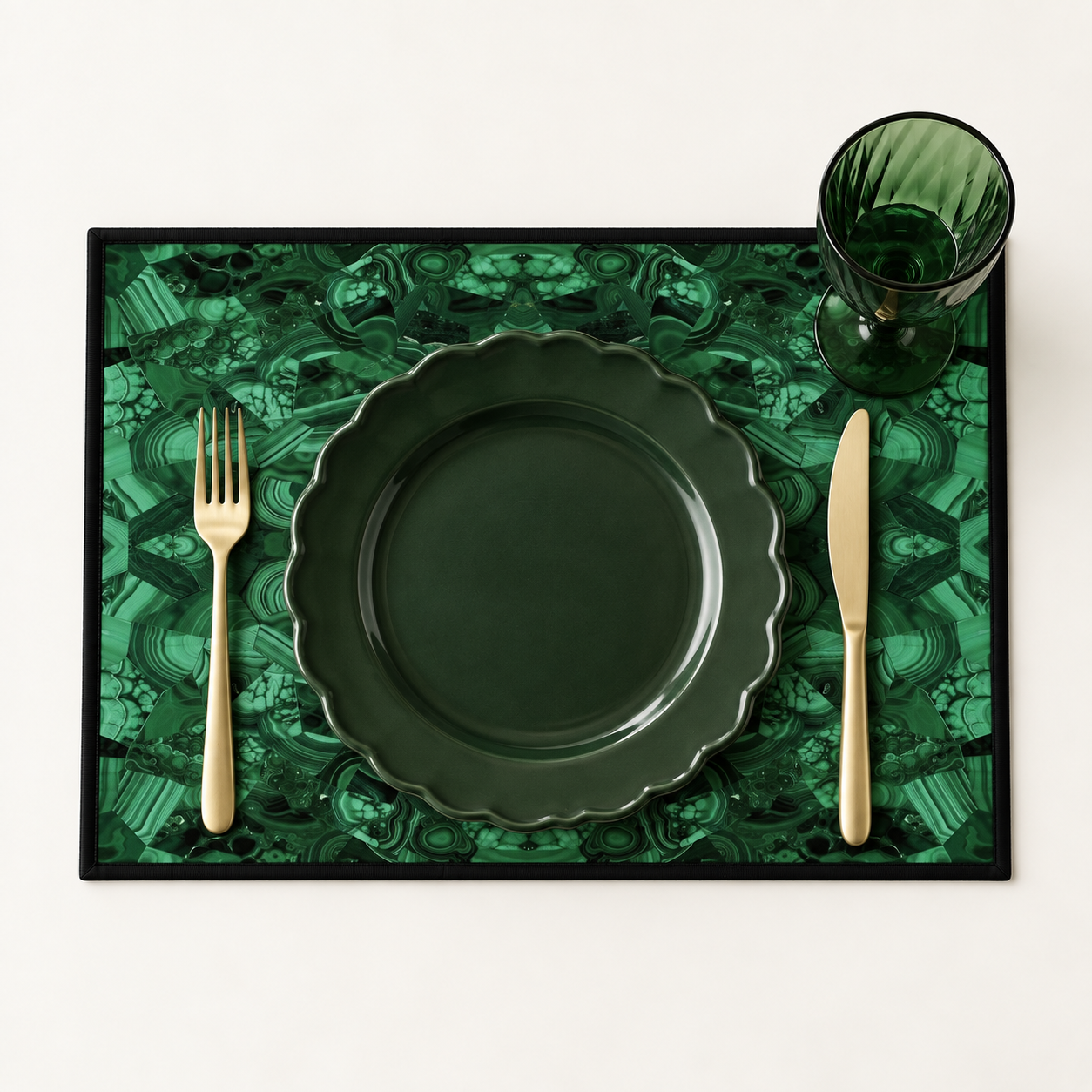 SET DE TABLE - MALACHITE