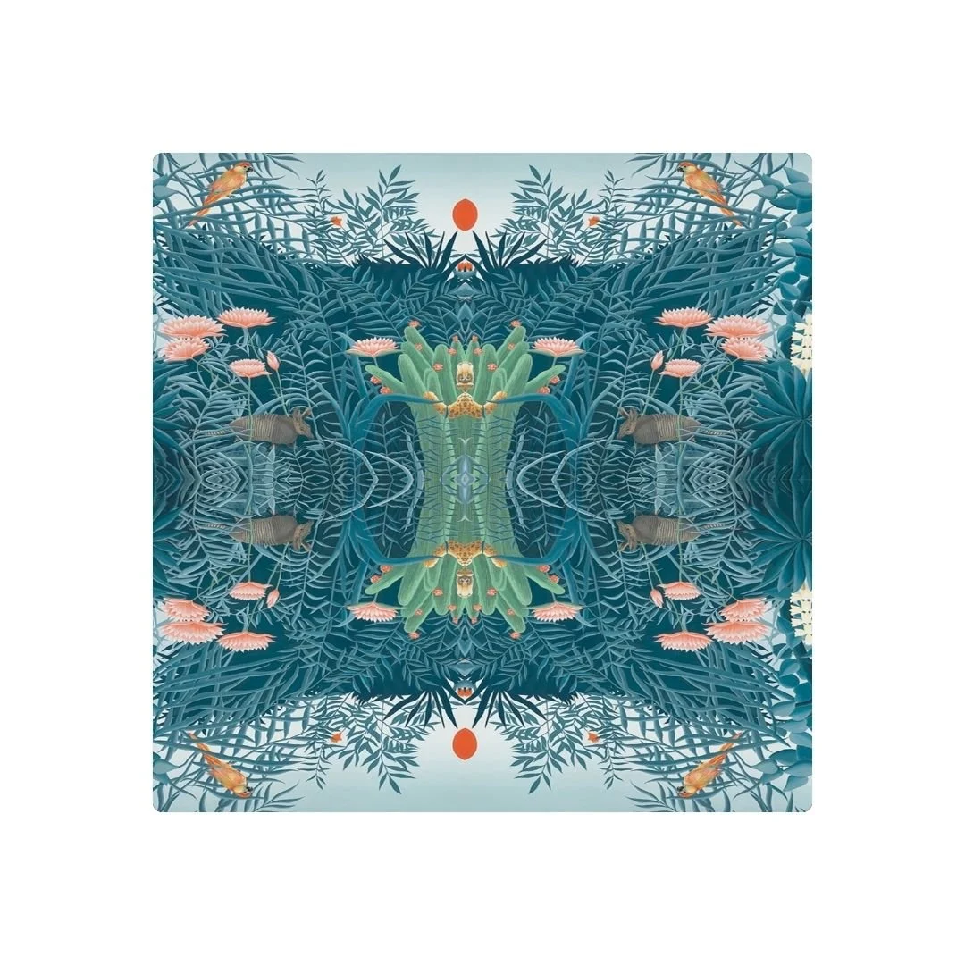 RÊVE DU DOUANIER BLEU - DESSOUS DE VERRE X6