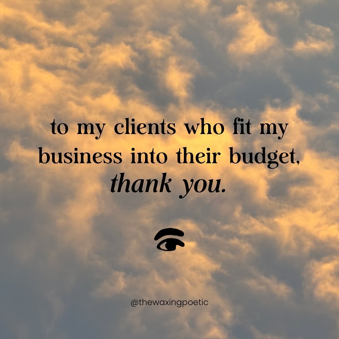 In a world where a dozen eggs cost $8 know that it&rsquo;s not lost on me that you choose to spend your heard earned money with my business&mdash; with me. 

Thank you for supporting my dream.

#thewaxingpoetic #browartist #hudsonvalleysmallbusinesse