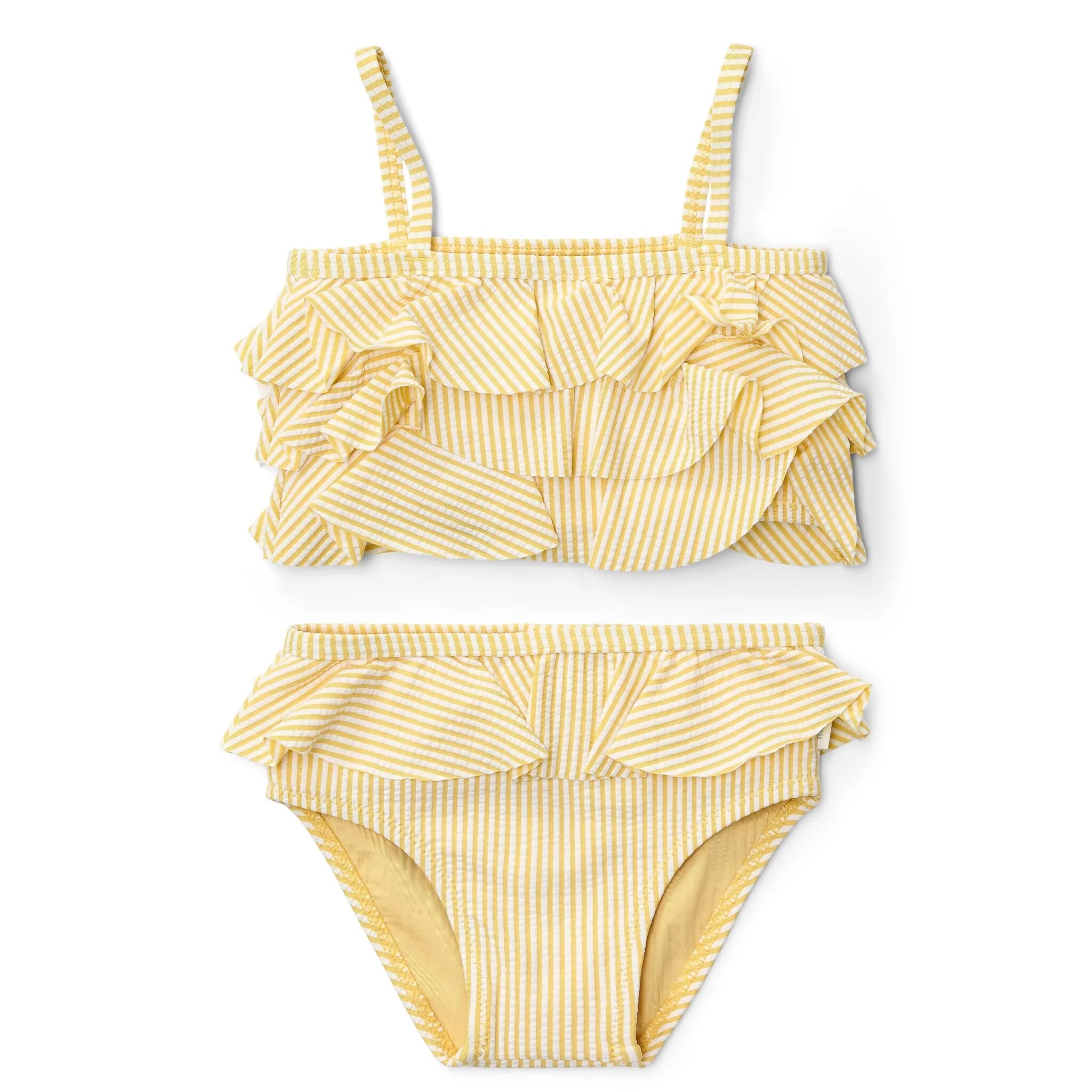 LITTLE DUTCH - Bikini righe giallo