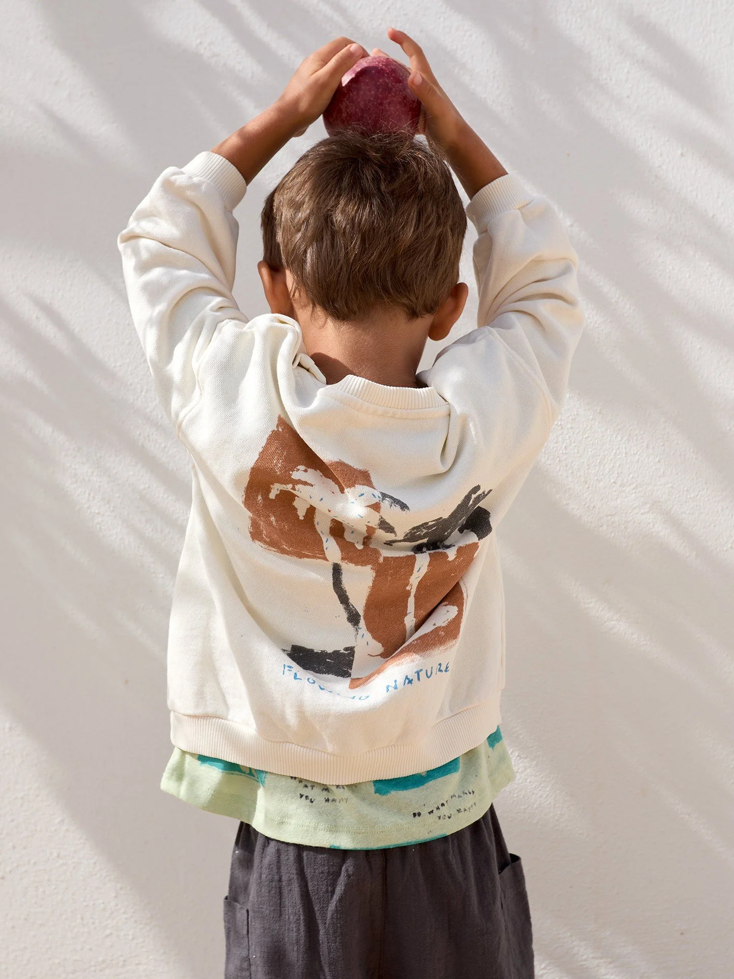 PLAY UP - Felpa garzata con stampa