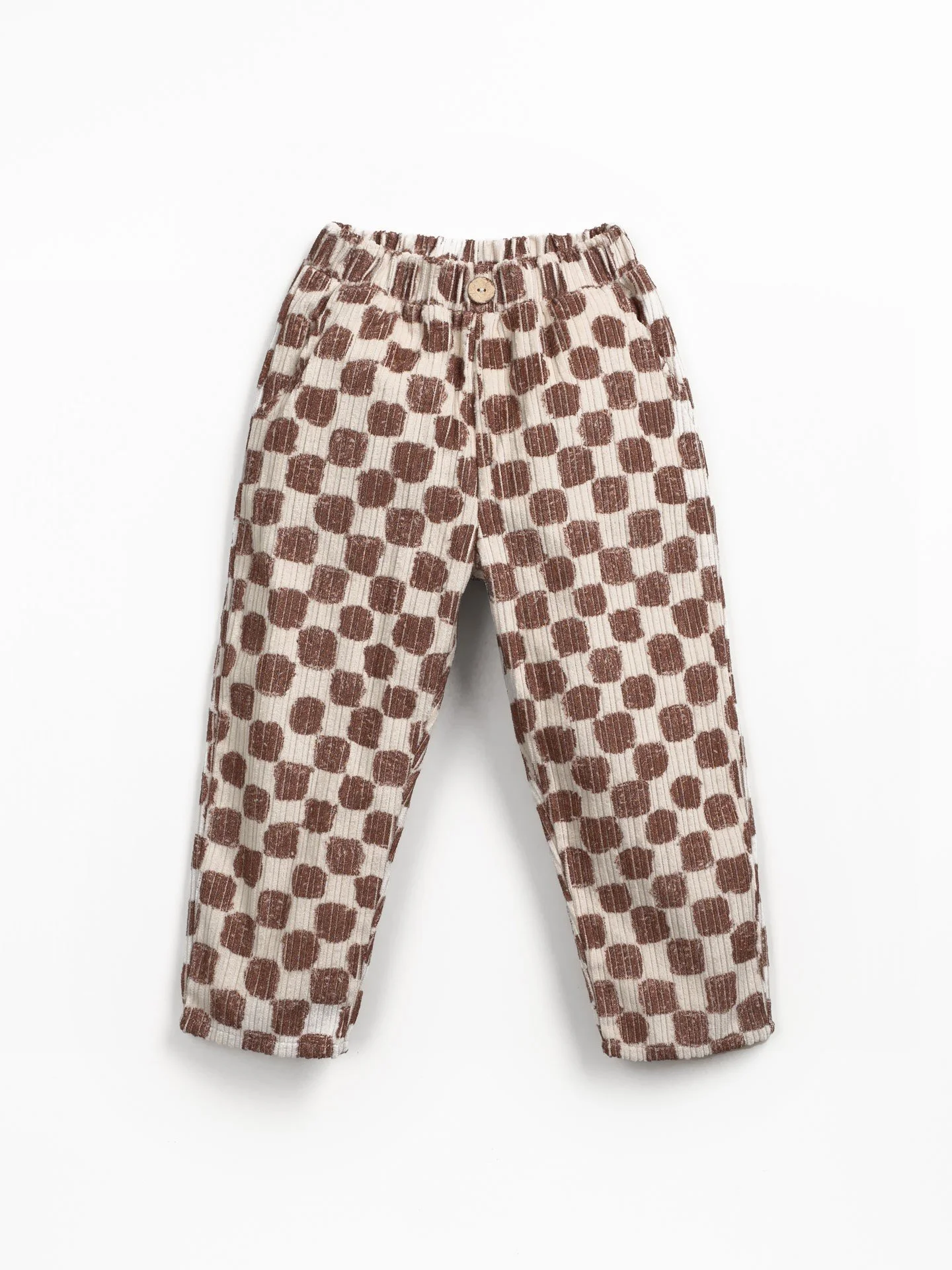 PLAY UP - Pantalone in velluto a coste con stampa