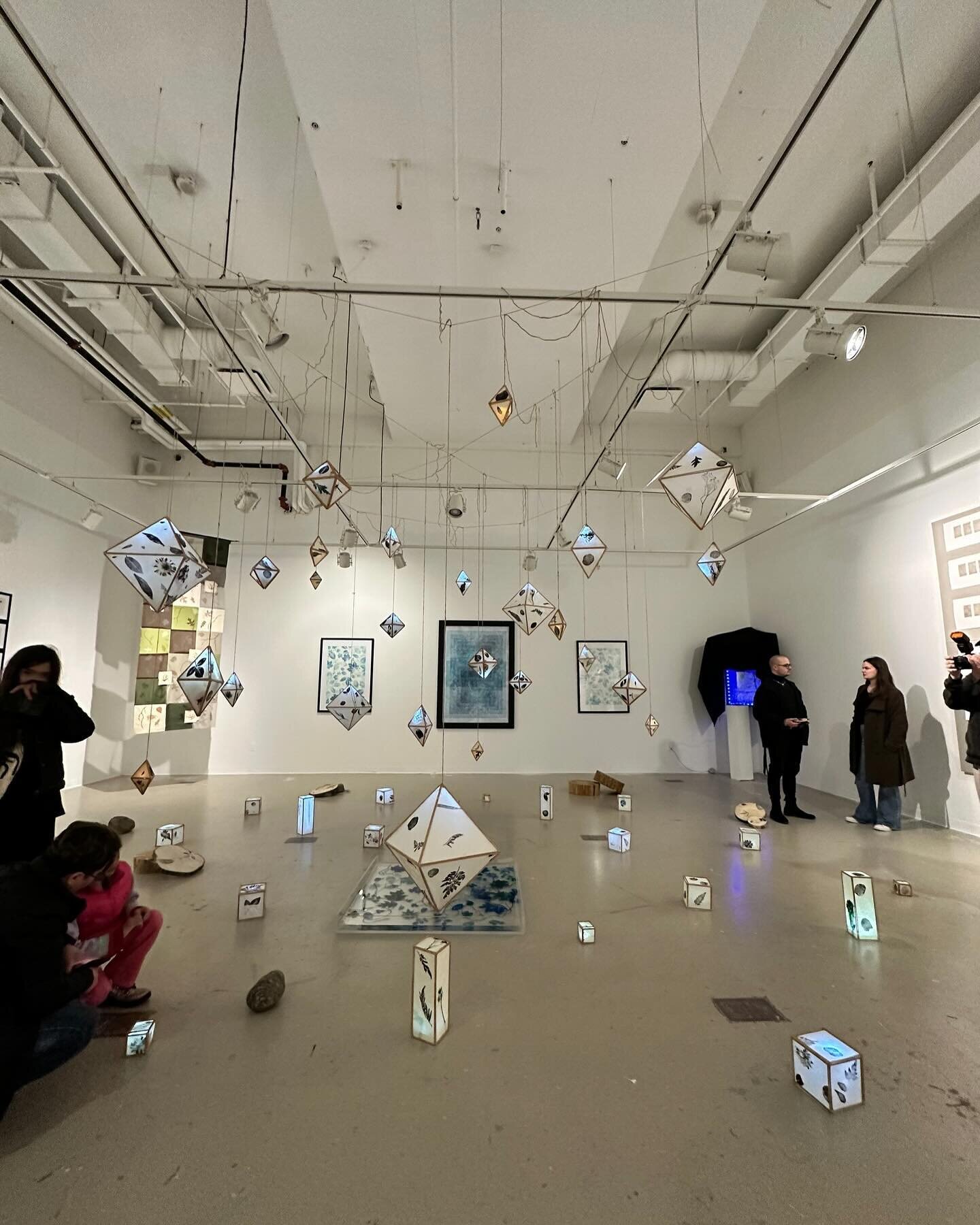 🤩 Congratulations to Tamara Sarah Madramuthu (@artv_ibes_wit_sarah) on her solo exhibtion, The Luminosity of Nature&rsquo;s Void @vaahartspaces. Beautiful work! ⁠
⁠
So much great work happening on campus and across #Toronto this time of year. What&r