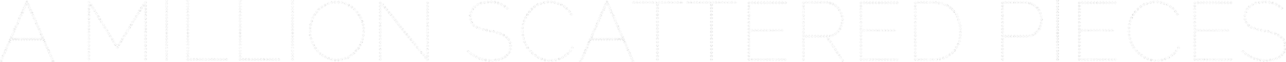 A Million Scattered Pieces Logo/Hor
