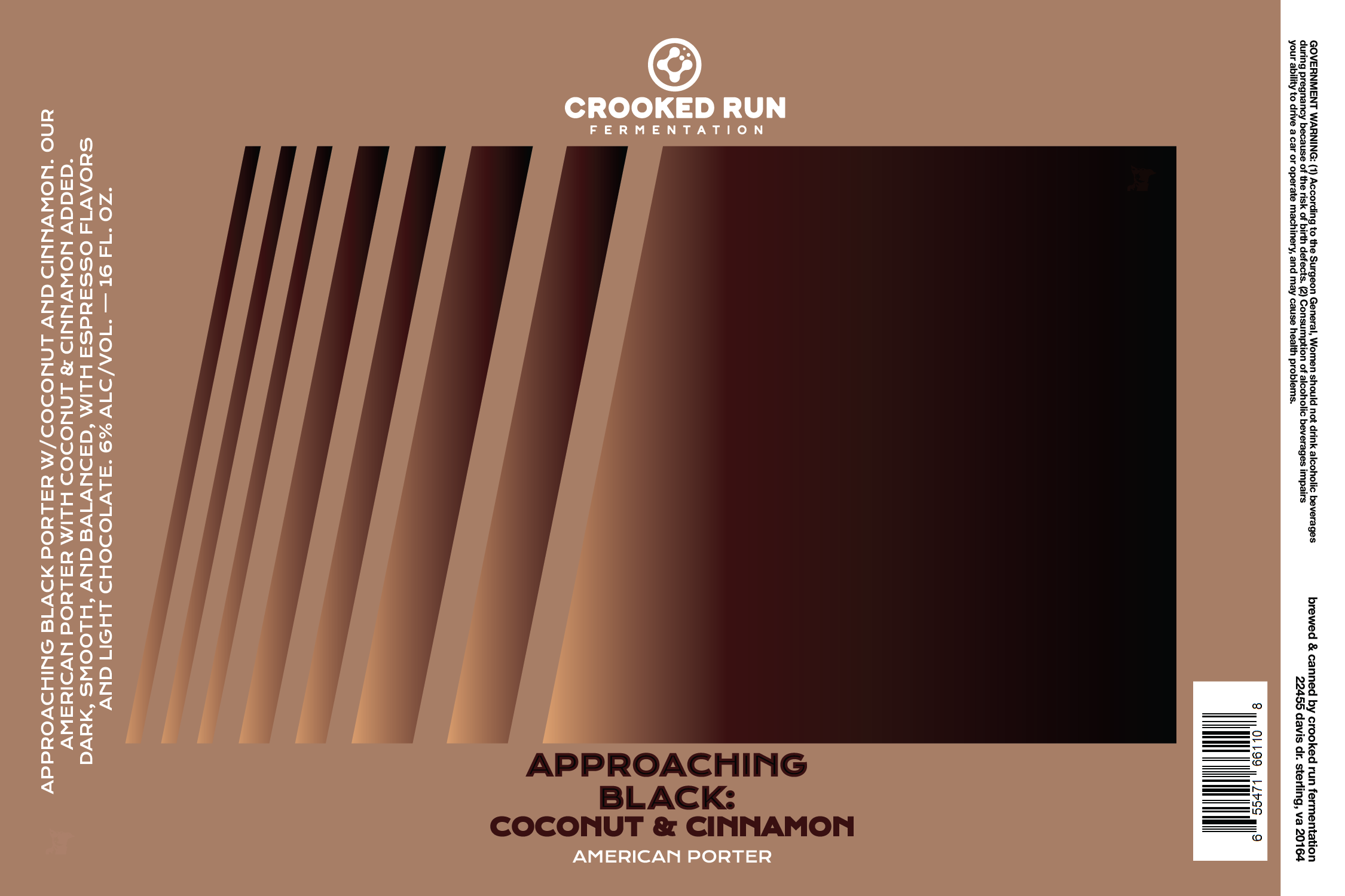 Approaching Black: Coffee & Vanilla label