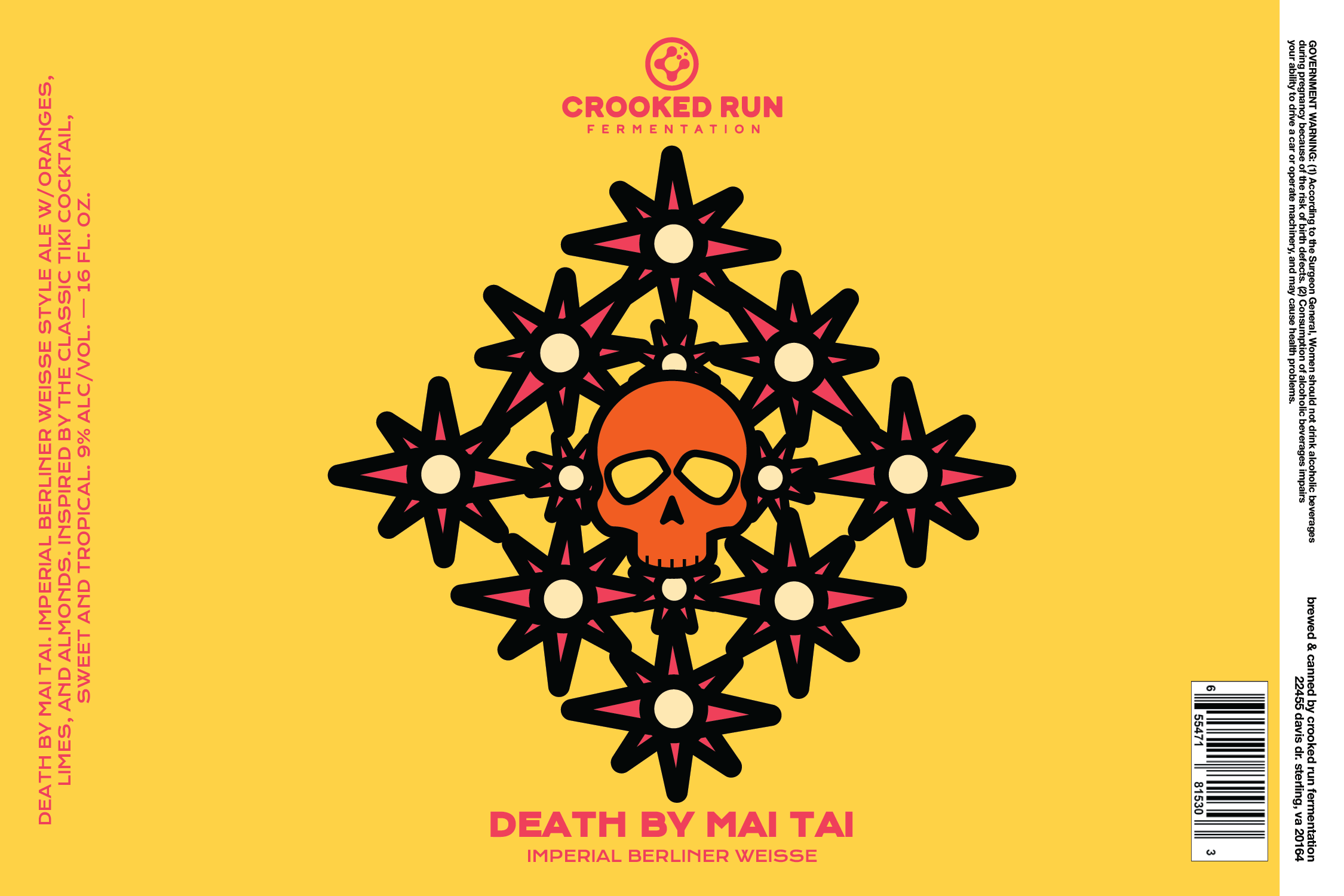 Death By Mai Tai label