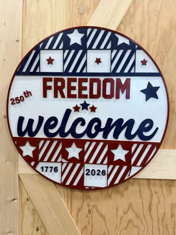 Door Hanger "Freedom Welcome" Commemorative 250th 1776-2026