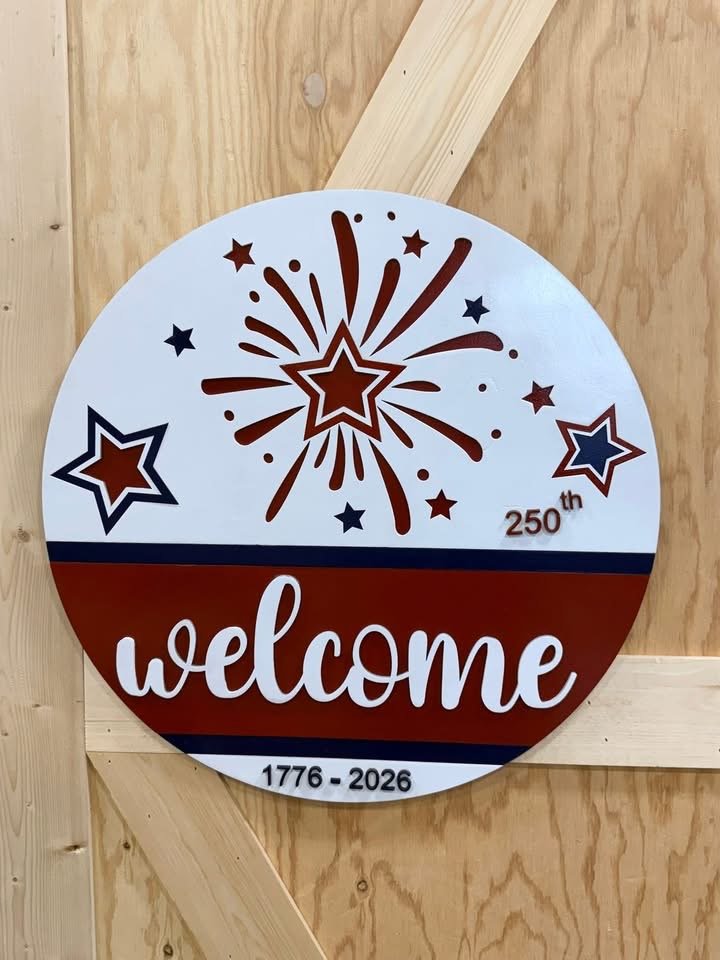 Door Hanger "Welcome" Commemorative