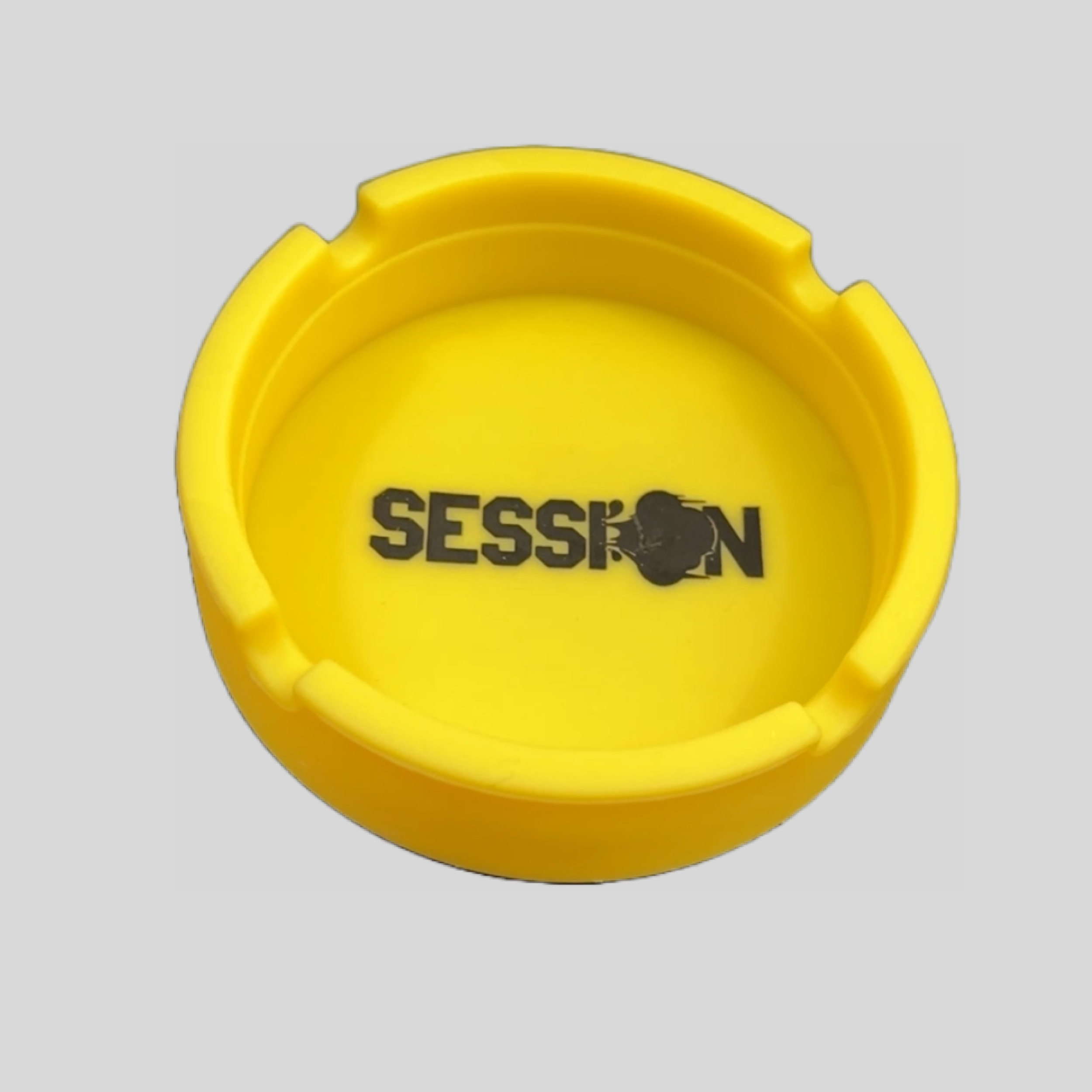 SESSION Rubber Ash Tray - Yellow