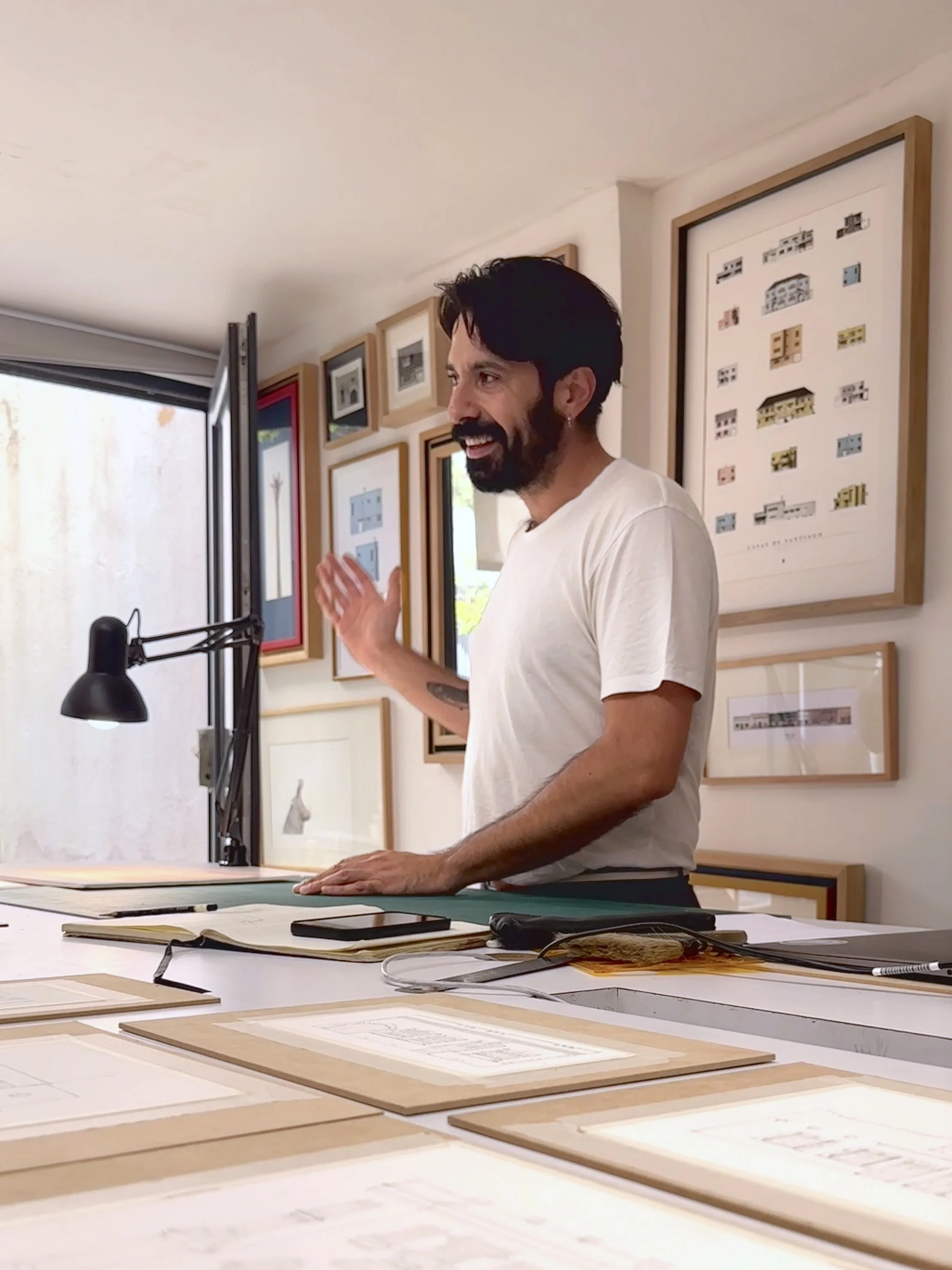 Cómo ilustrar las fachadas de Chile según Taller Piña