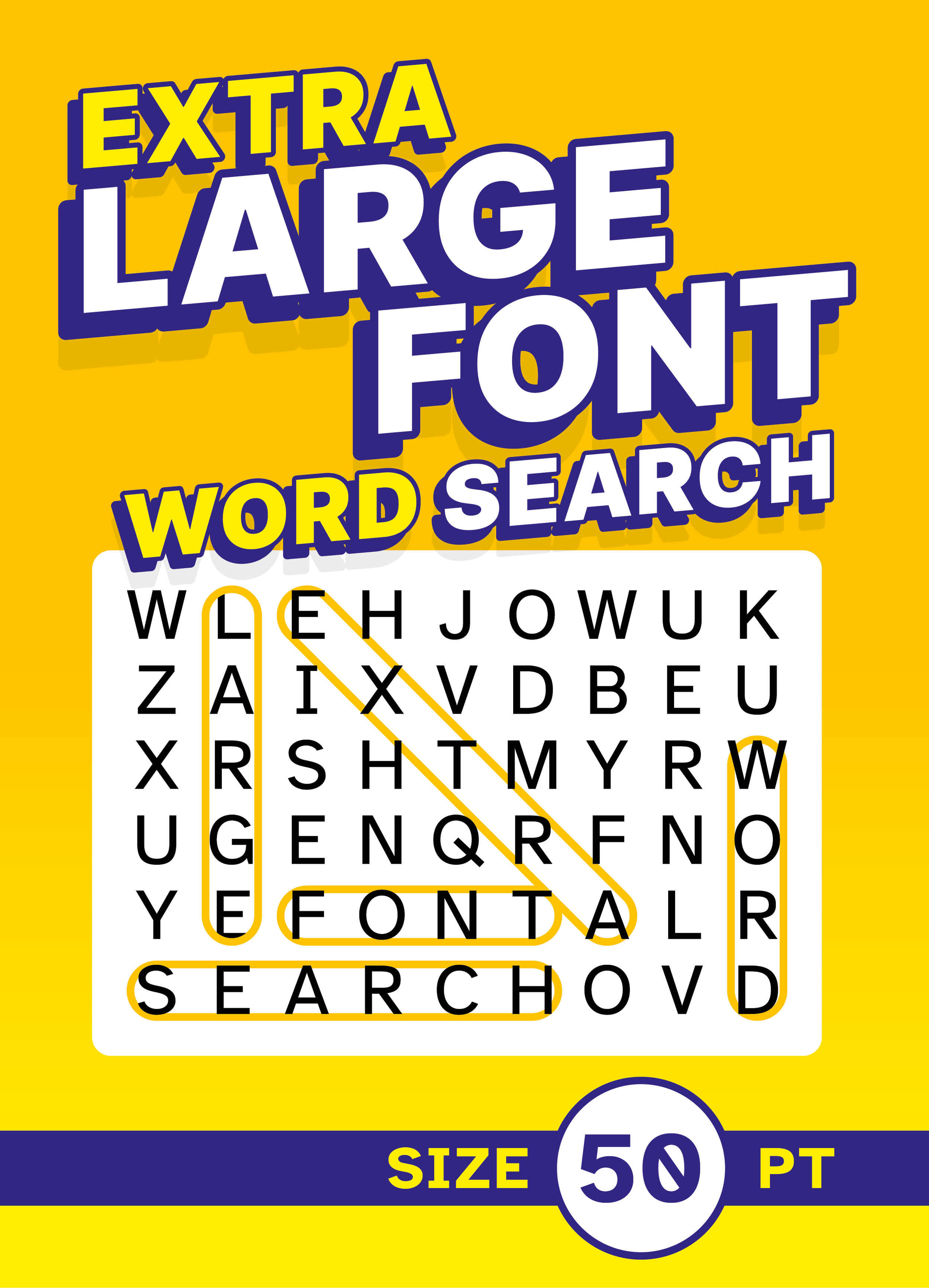 Extra large font word search size 50 pt clarence edgehill