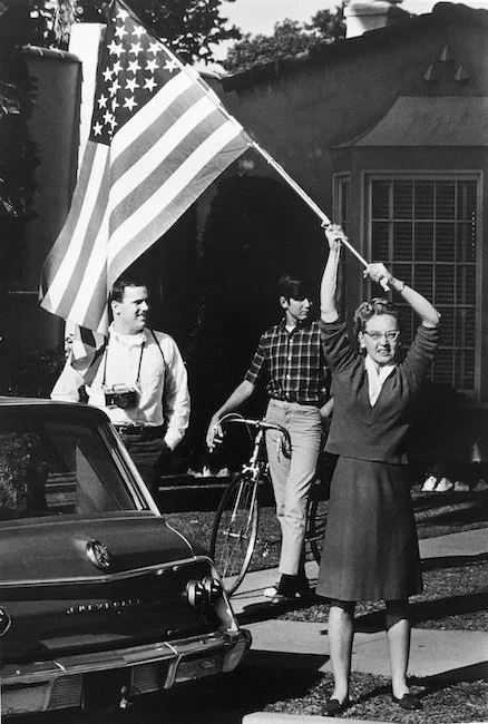   Demonstrator , Los Angeles, CA, c. 1963, Silver gelatin print. Edition 4 of 5. Printed under the direct supervision of the artist in 2008. Signed, captioned and dated by the artist on verso. Image: 18.75 x 12.75 inches | Paper: 20 x 16 inches 