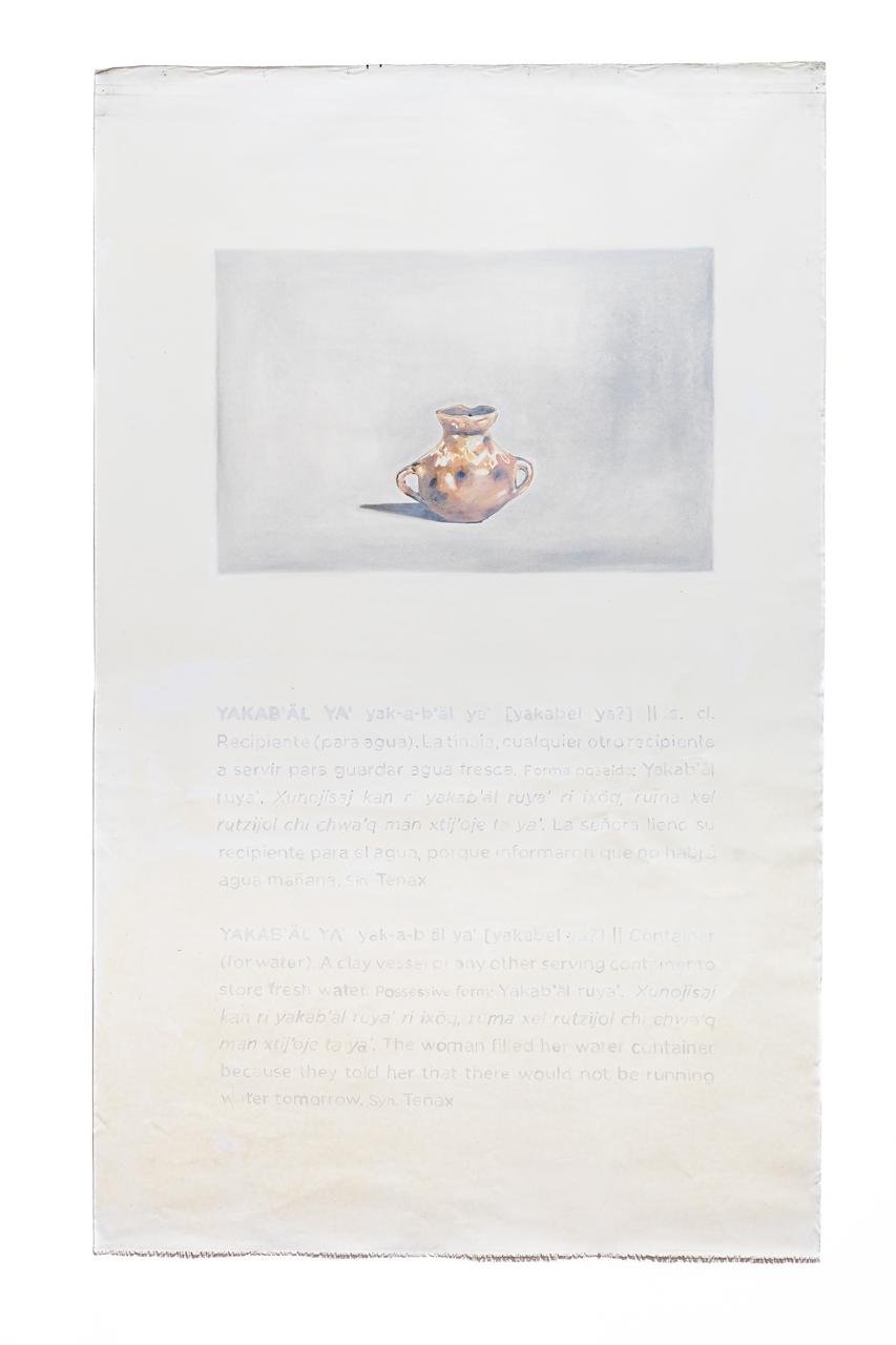   Score for Breathing Like an Insect,&nbsp; 2025, cochineal, calcium, bone ash, ash, clay, 83.5 x 51 inches 
