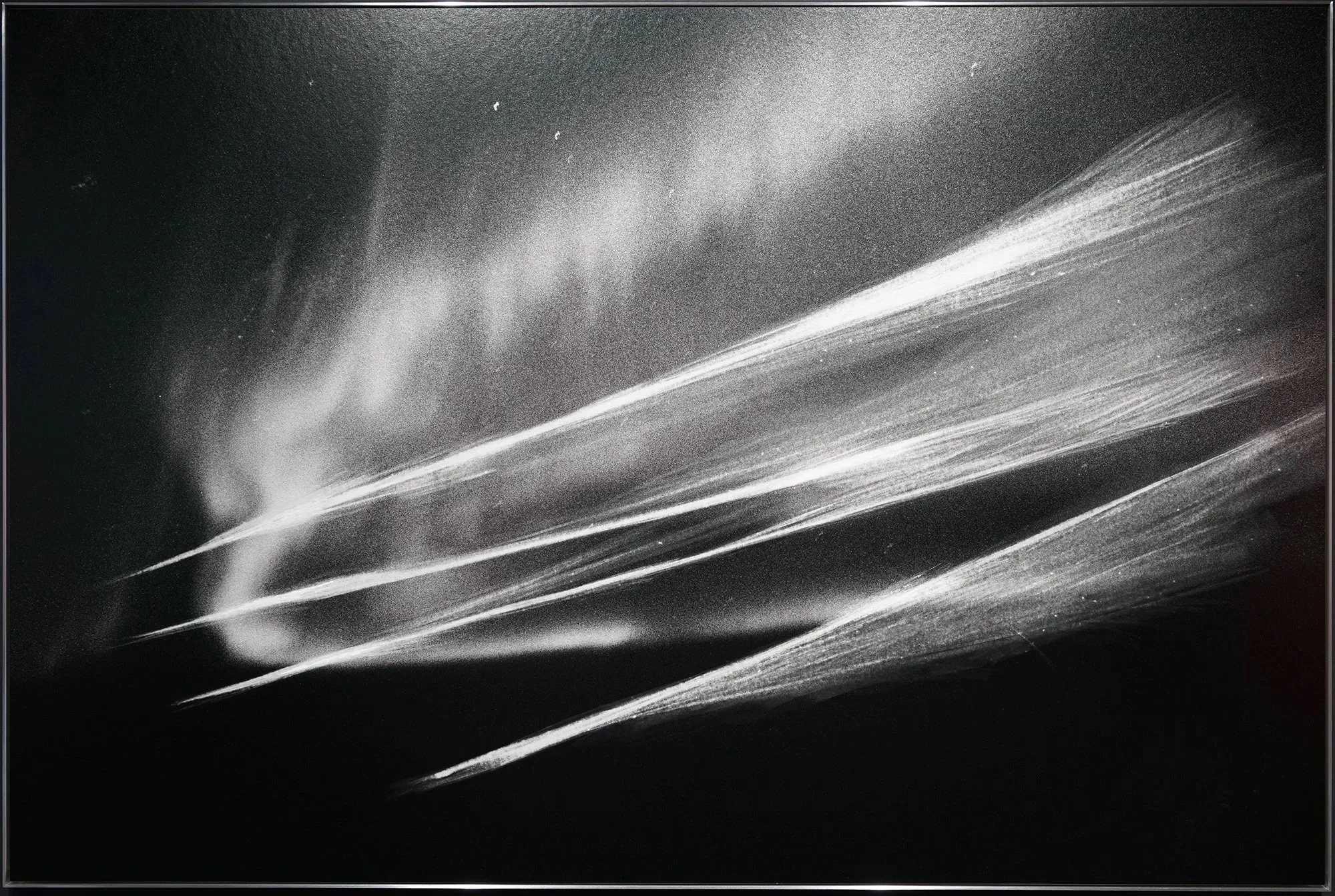   DTS_3017 , 2022  Hand-erased archival pigment print on silver paper with aluminum artist frame. Unique 1/1, 40 x 60 inches 