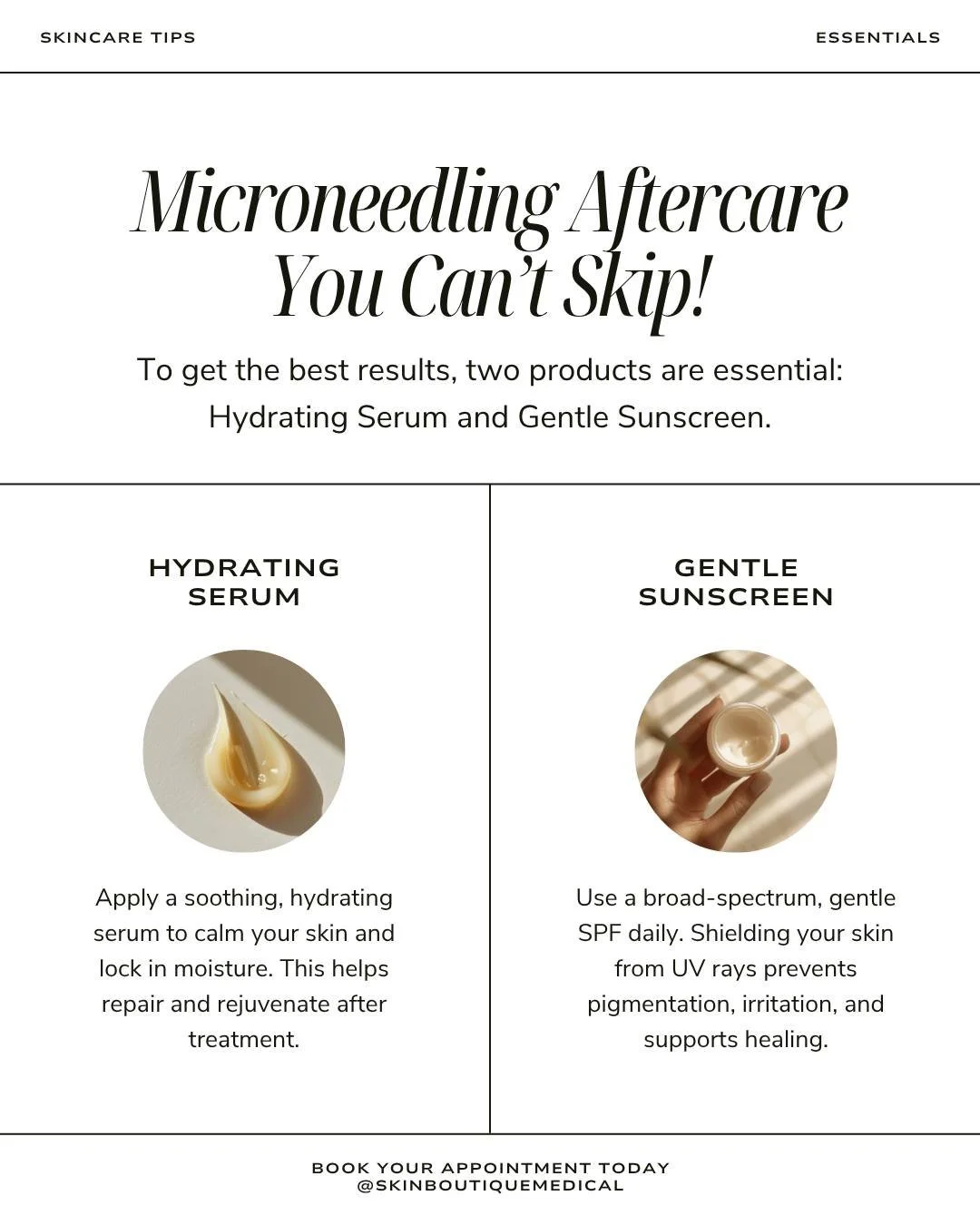 You did the work, now don&rsquo;t skip the rules! ✋🛑

Microneedling creates thousands of micro-channels in your skin, which is amazing for collagen&mdash;but it also means your skin is wide open and extra vulnerable for the first 24-48 hours.

If yo
