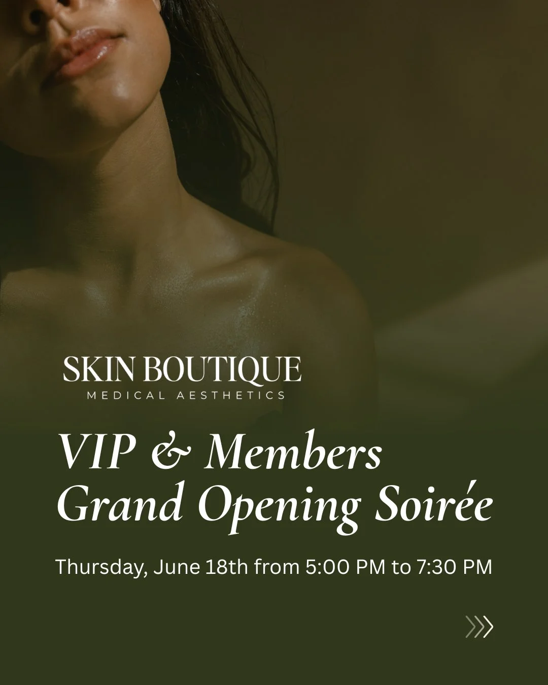 ✨ VIP &amp; MEMBERS ONLY ✨

Something special is happening at Skin Boutique Medical Aesthetics... 🤍

Join us for our VIP &amp; Members Grand Opening Soir&eacute;e on June 18th from 5:00 PM &ndash; 7:30 PM as we celebrate the next chapter of Skin Bou