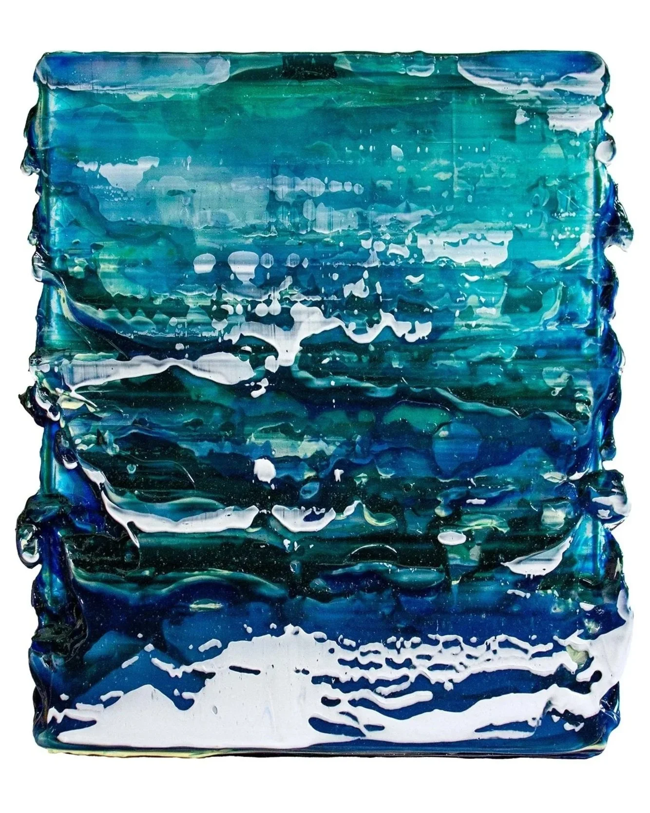 Diluvian no. 75, 2022/25, acrylic on canvas, 11x14"