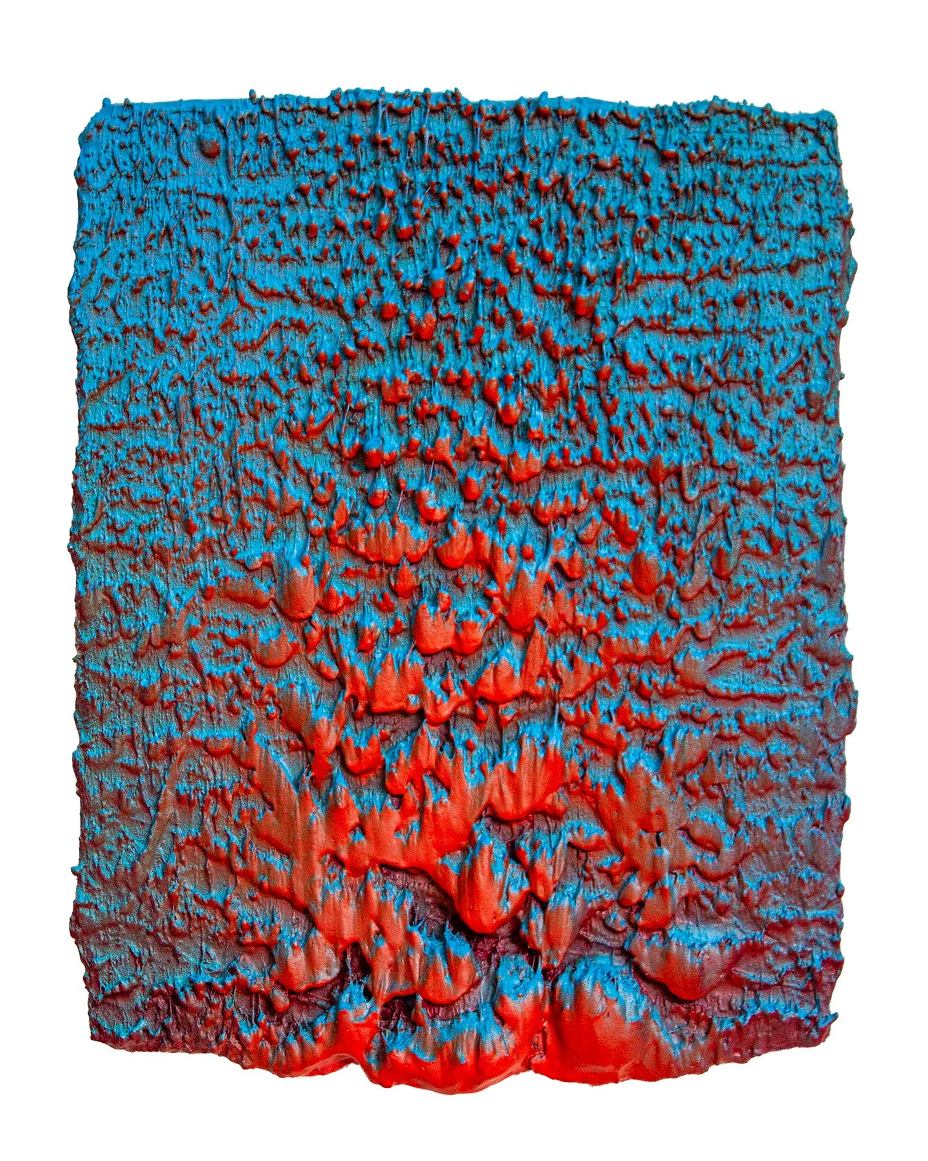 Antediluvian no. 85, 2023-25, acrylic on panel, 8x10"