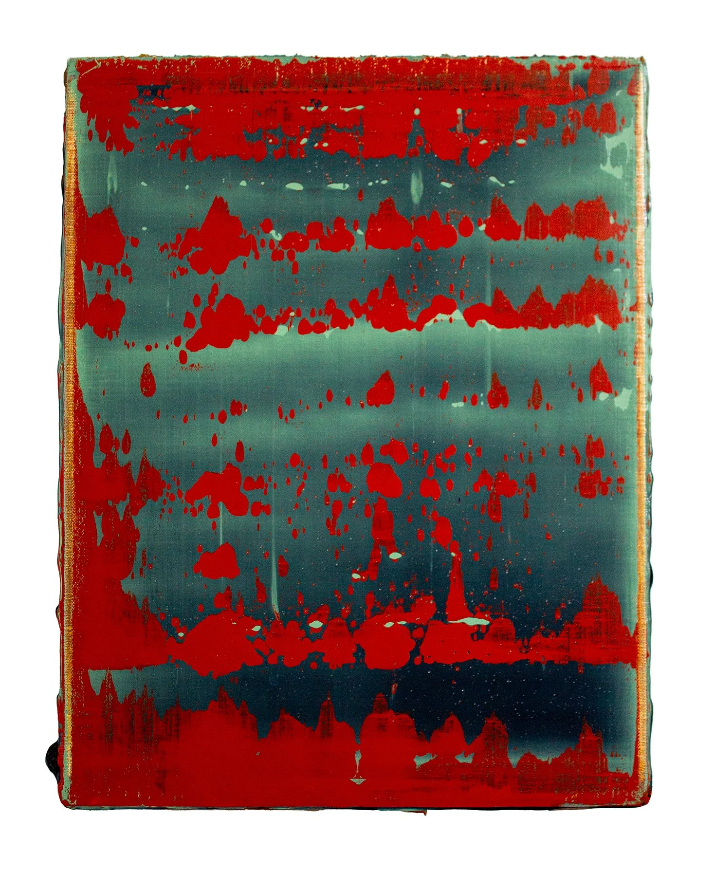 Diluvian no. 92, 2025, acrylic on canvas, 11x14"