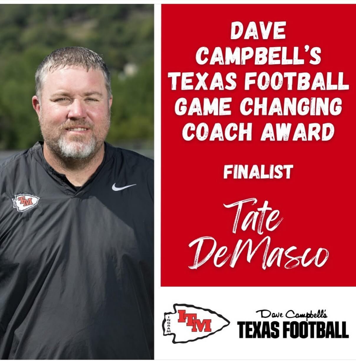 Proud of Coach DeMasco!  He is a true GAME CHANGER 👏 @ingramisd 
Link for details:
https://www.facebook.com/share/16NDWEncbP/?mibextid=wwXIfr