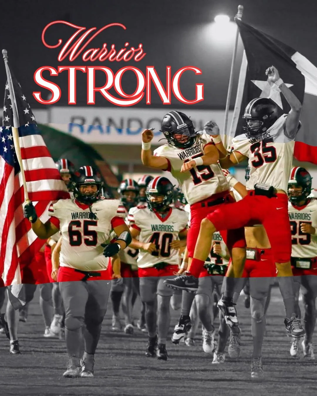 From the first whistle to the final buzzer &mdash; we stand united.
Warrior Strong isn&rsquo;t just a saying, it&rsquo;s who we are. ❤️🖤

#HillCountryStrong #WarriorStrong #IngramPride