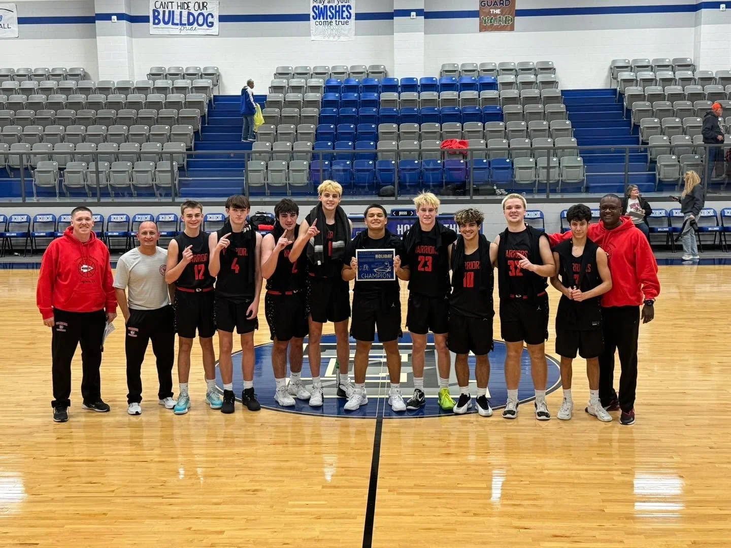 🏆 TOURNAMENT CHAMPIONS 🏆
What a run! This team showed heart, grit, and determination all tournament long and finished on top. So proud of the hard work and fight they brought to the court. Way to represent! 💪🔥

TournamentChampions #WarriorPride #