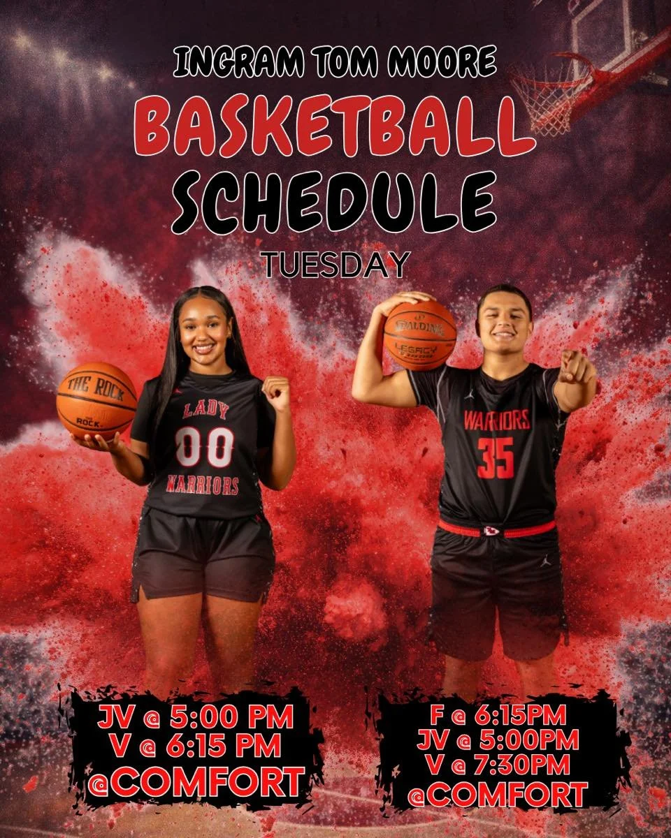 🔥🏀 GAME DAY &ndash; WARRIOR STYLE 🏀🔥

The Warriors are headed to Comfort and we&rsquo;re ready to show up BIG! 🚗💨

📣 Let&rsquo;s be LOUD. Let&rsquo;s be PROUD.
❤️🖤 Pack the stands and support our team!

Every cheer counts, every voice matters