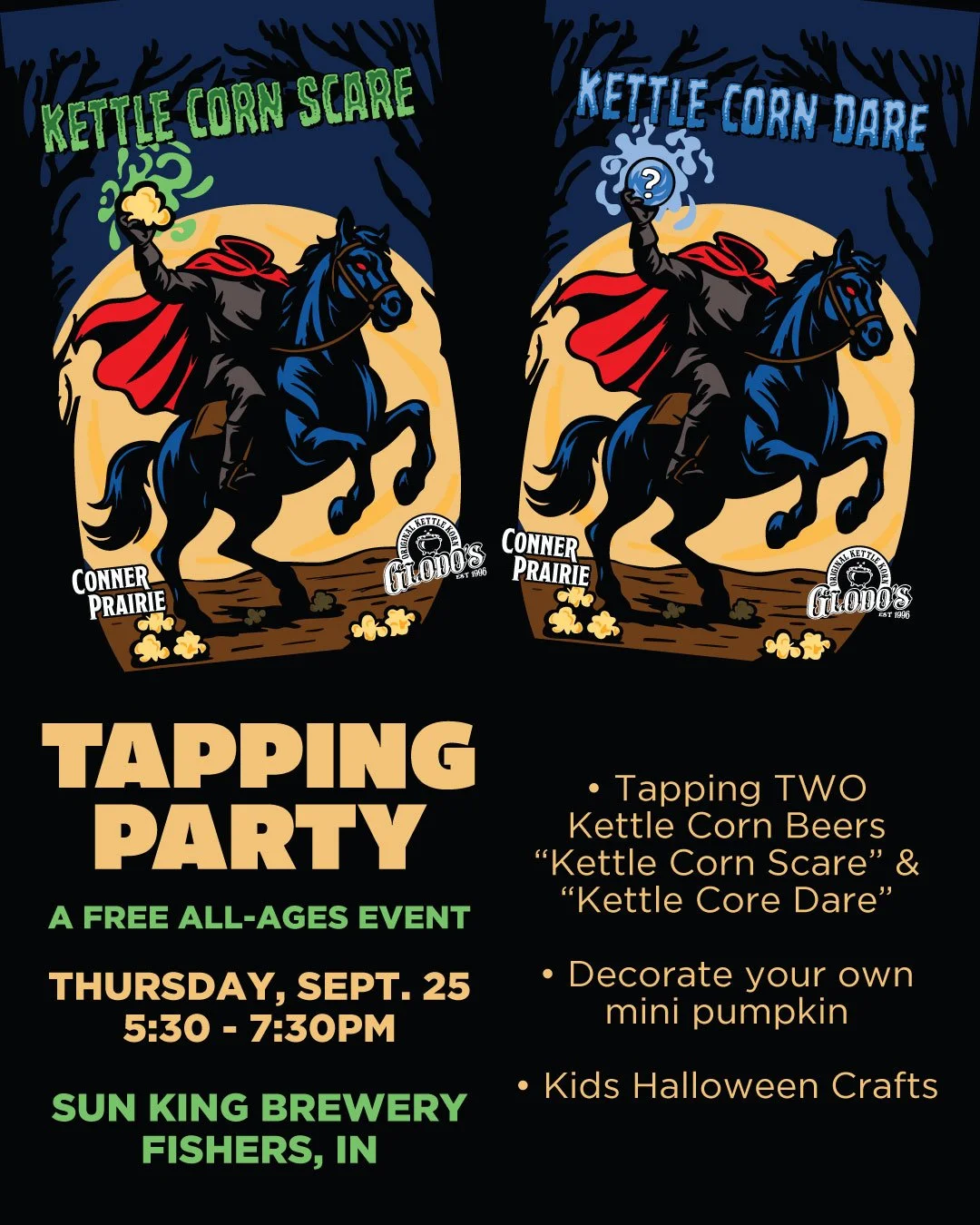 Fishers Tapping Party: Kettle Corn Dare and Scare